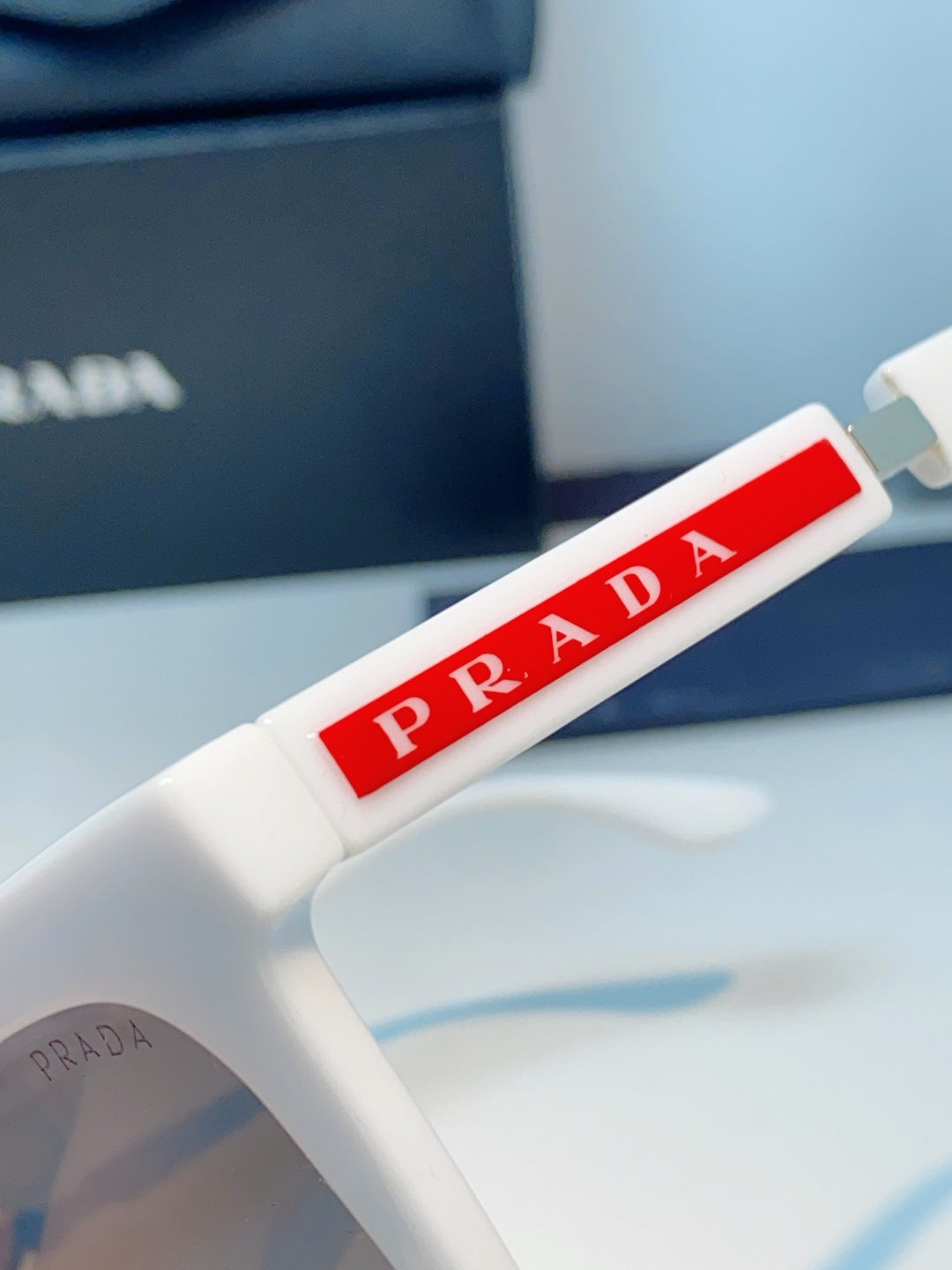 Prada Square Gray Lens Sunglasses for Men & Women - 382667 - detail image 8