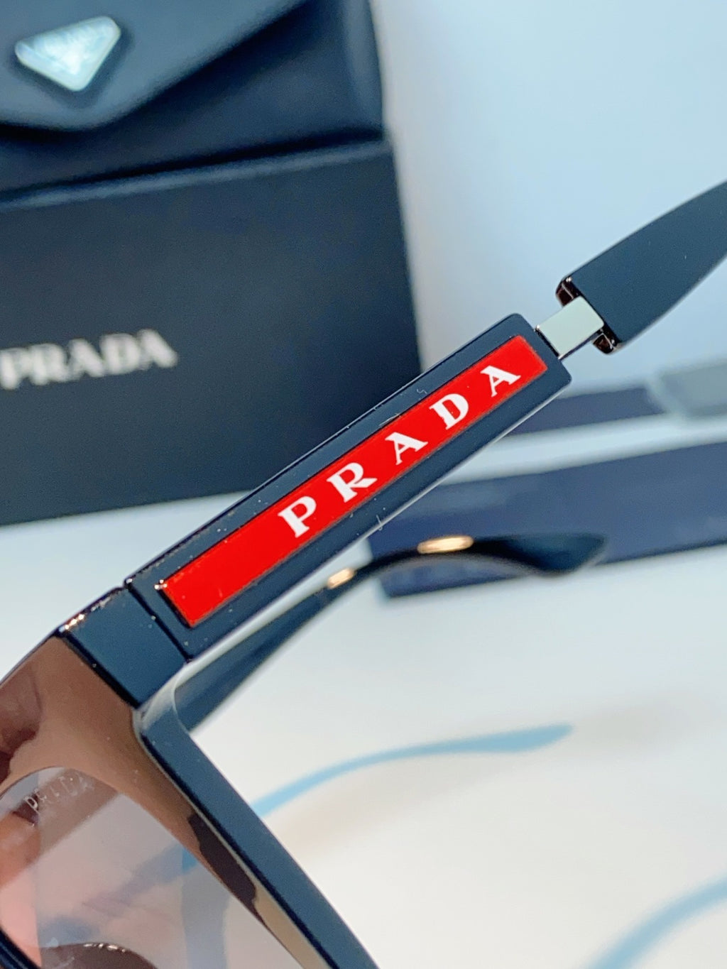 Prada Square Gray Lens Sunglasses for Men & Women - 382668 - detail image 8