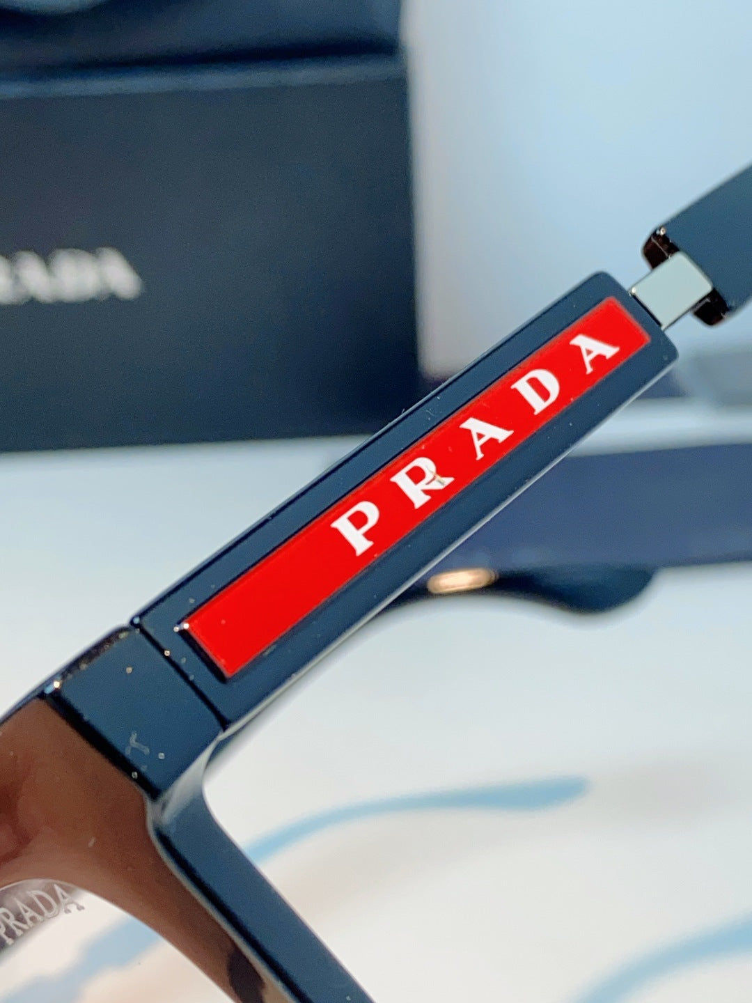 Prada Square Black Lens Sunglasses for Men & Women - 382669 - detail image 8