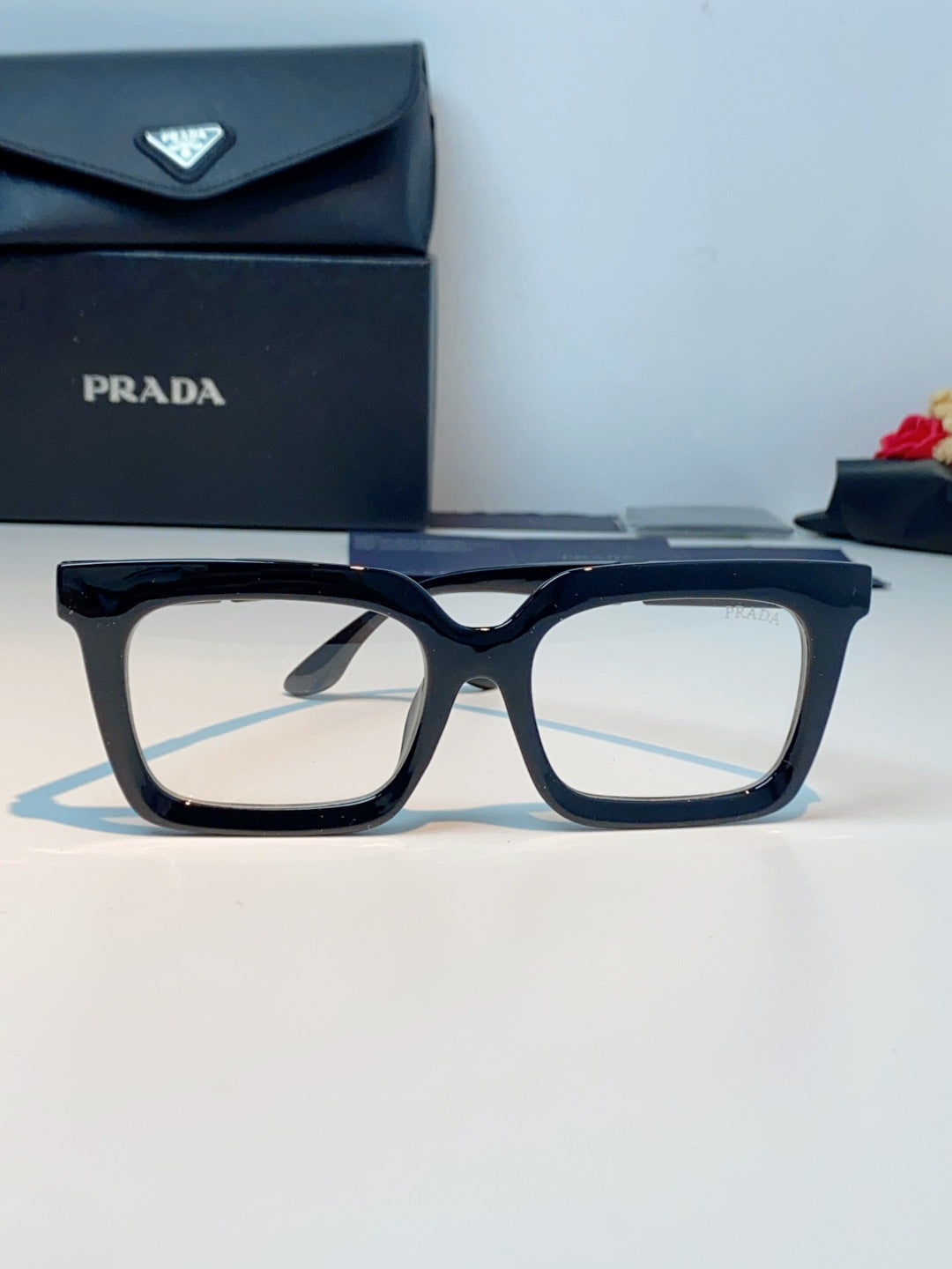 Prada Square Black Lens Sunglasses for Men & Women - 382669 - detail image 2