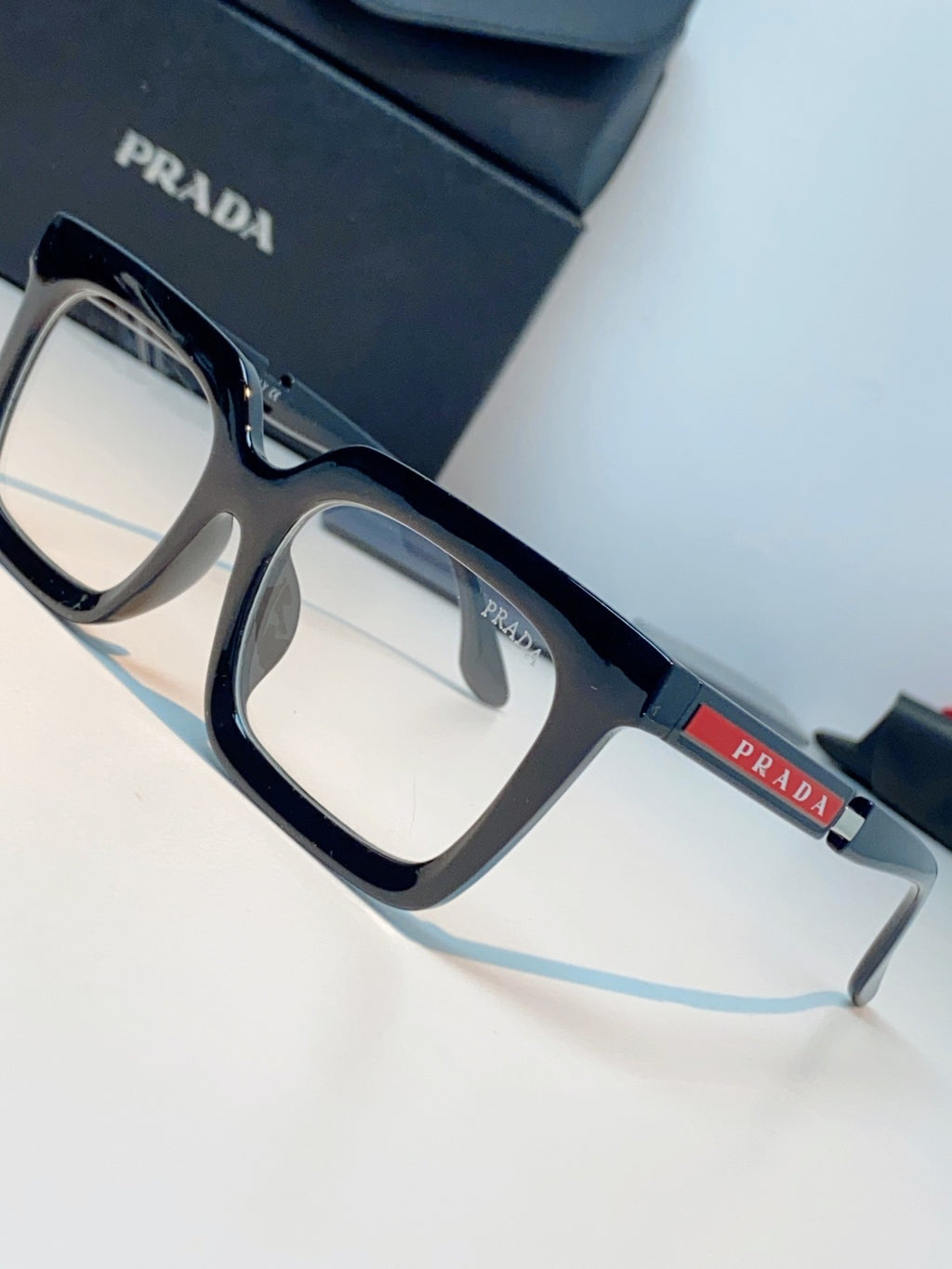 Prada Square Black Lens Sunglasses for Men & Women - 382669 - detail image 7