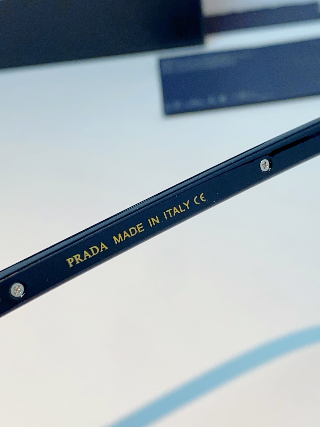 Prada Metal Oval Gray Lens Sunglasses for Men & Women - 382674 - detail image 9