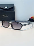 Prada Metal Oval Gray Lens Sunglasses for Men & Women - 382674