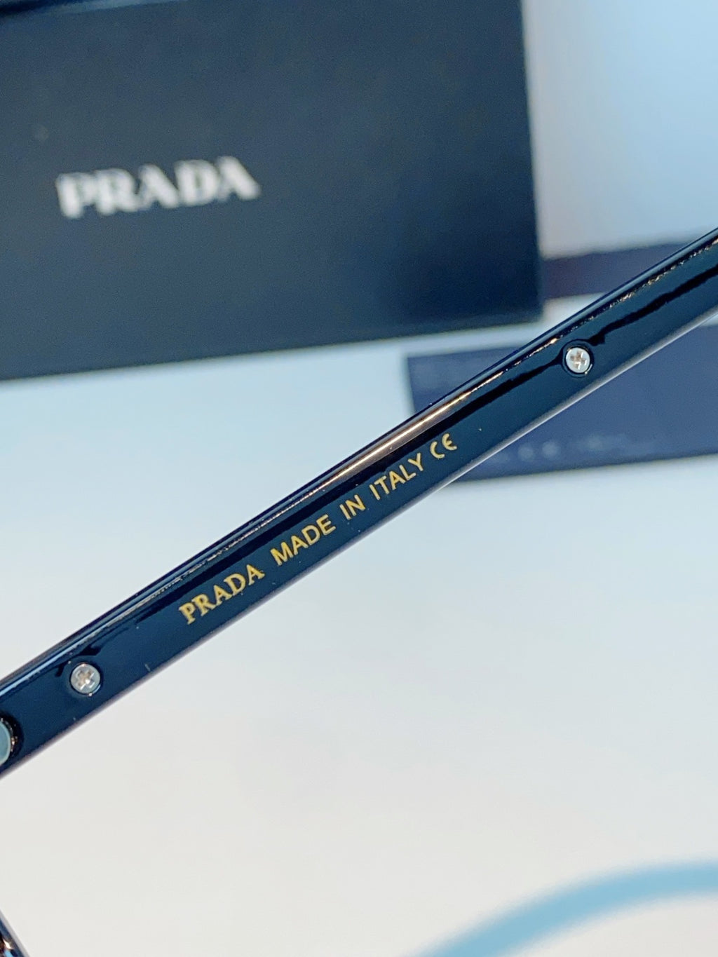 Prada Metal Oval Gray Lens Sunglasses for Men & Women - 382675 - detail image 9