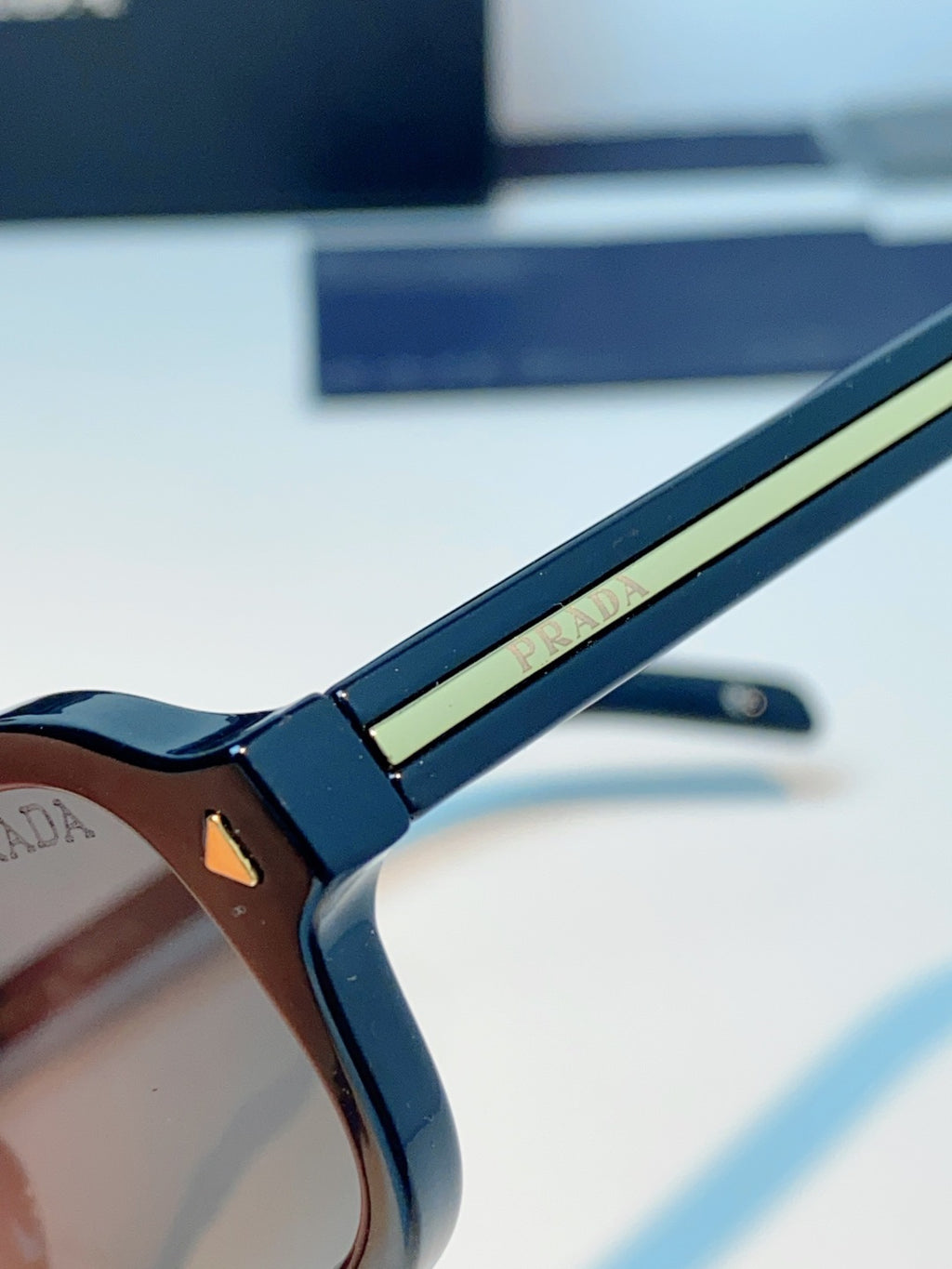 Prada Metal Oval Gray Lens Sunglasses for Men & Women - 382675 - detail image 8
