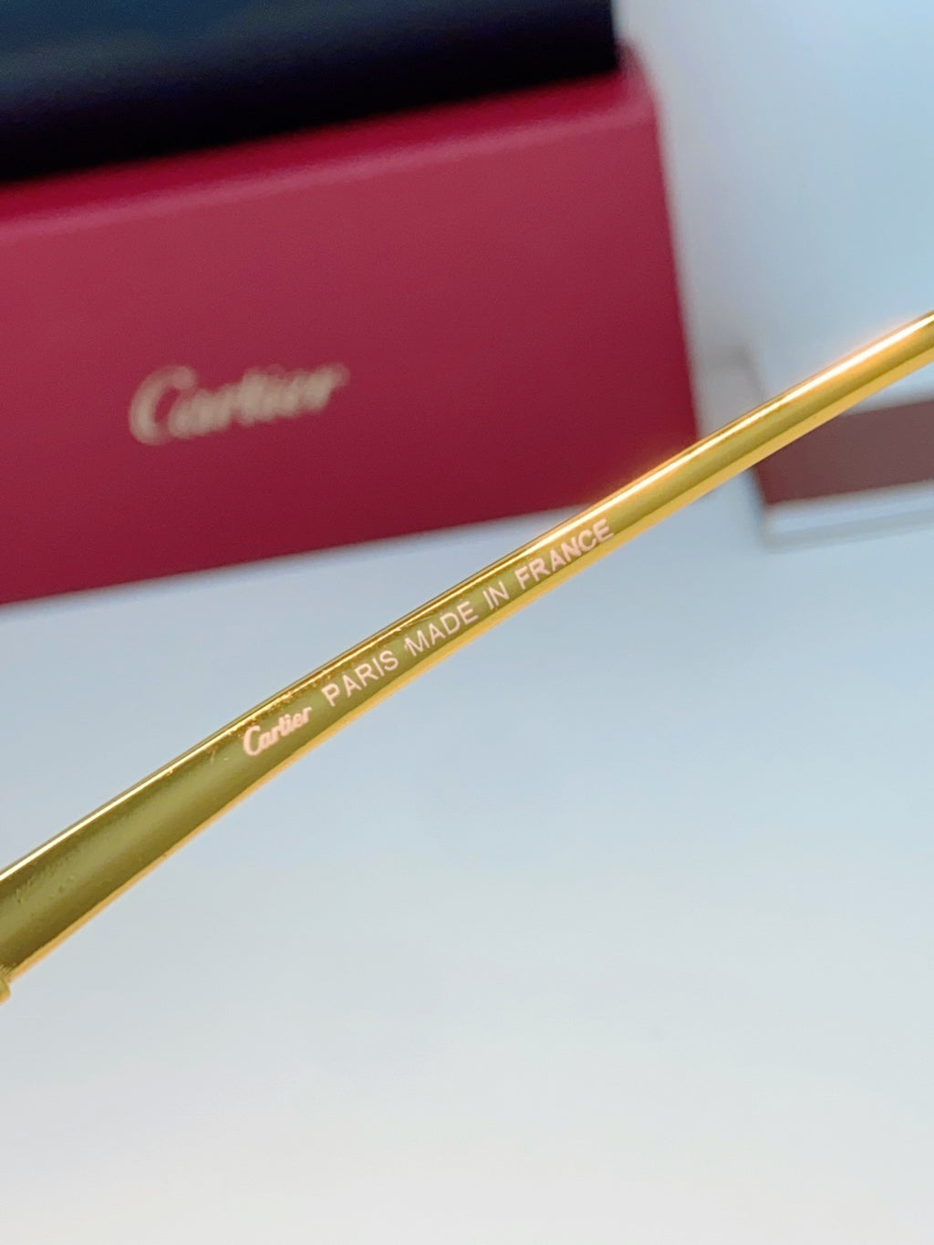Cartier Lightweight Rimless Silver Lens Sunglasses for Men - detail image 9