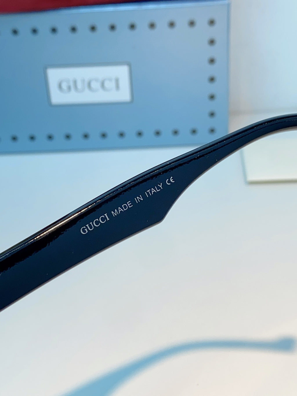 Gucci Metal Cat-Eye Black Lens Sunglasses for Men & Women - 398358 - detail image 9