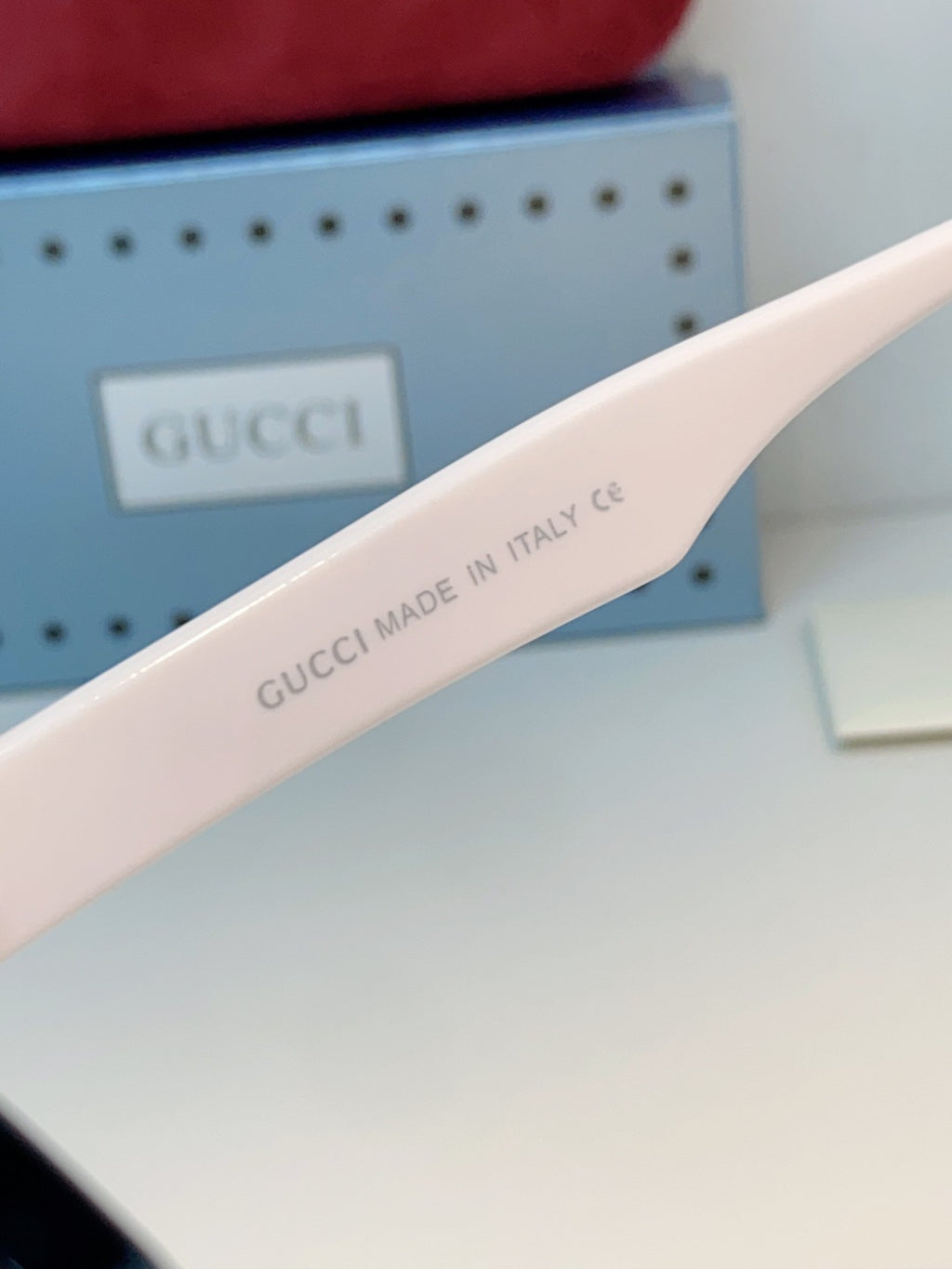 Gucci Metal Cat-Eye Black Lens Sunglasses for Men & Women - detail image 9