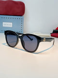 Gucci Metal Cat-Eye Blue Lens Sunglasses for Men & Women
