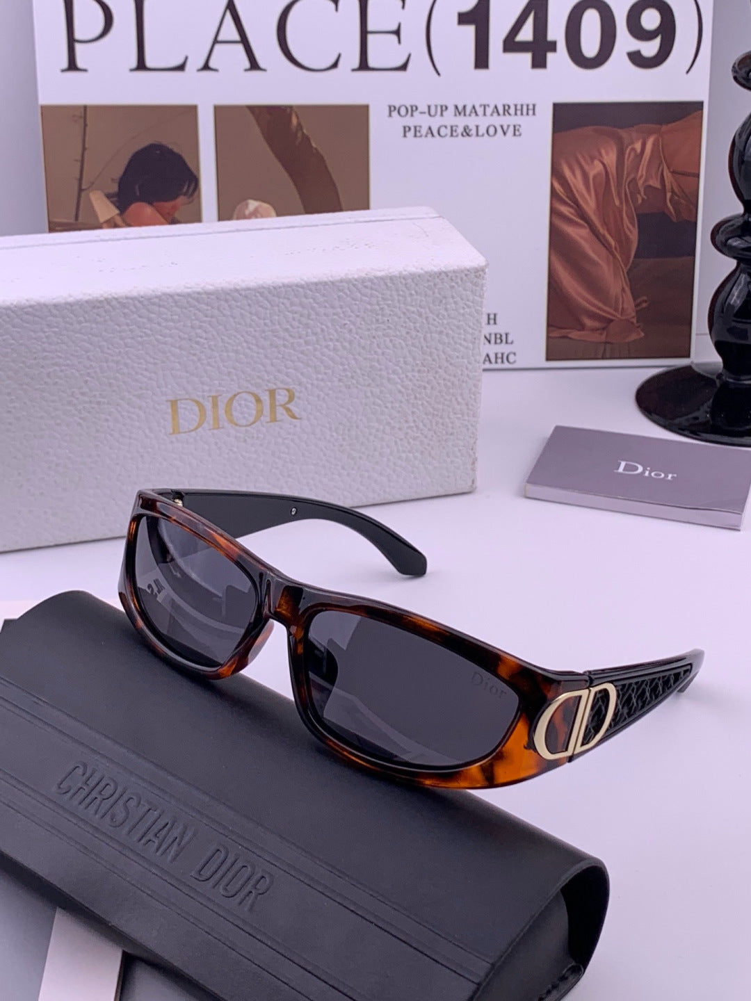 Dior CD7390 Polarized Fashion Brown Lens Sunglasses for Women - detail image 6