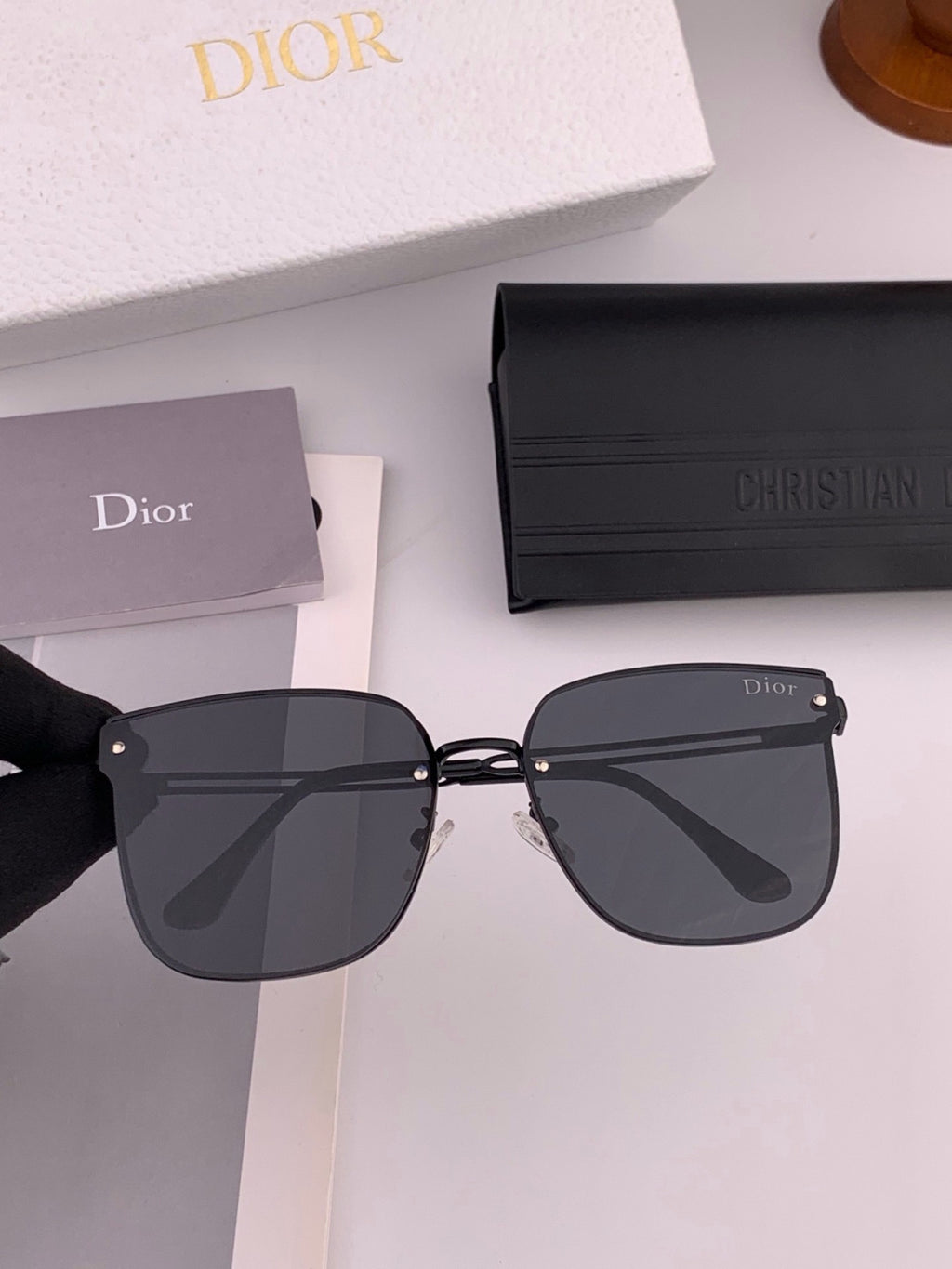 Dior CD1150 Polarized Square Brown Lens Sunglasses for Men & Women