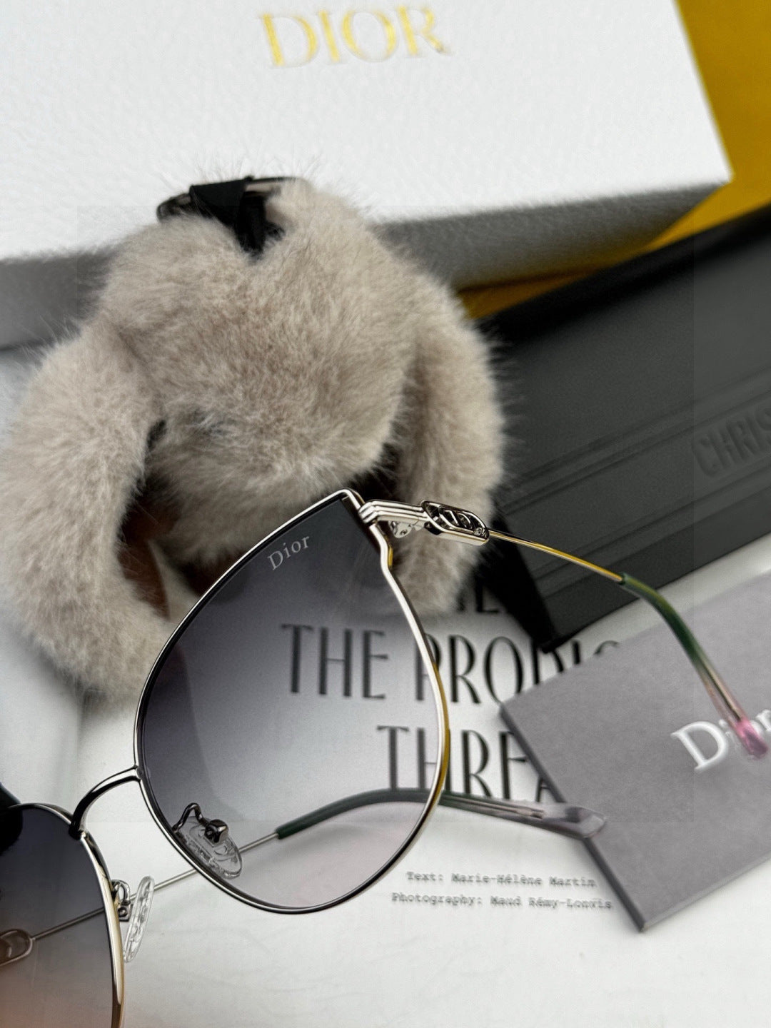 Dior CD4311 Round Red Lens Sunglasses for Women - detail image 4
