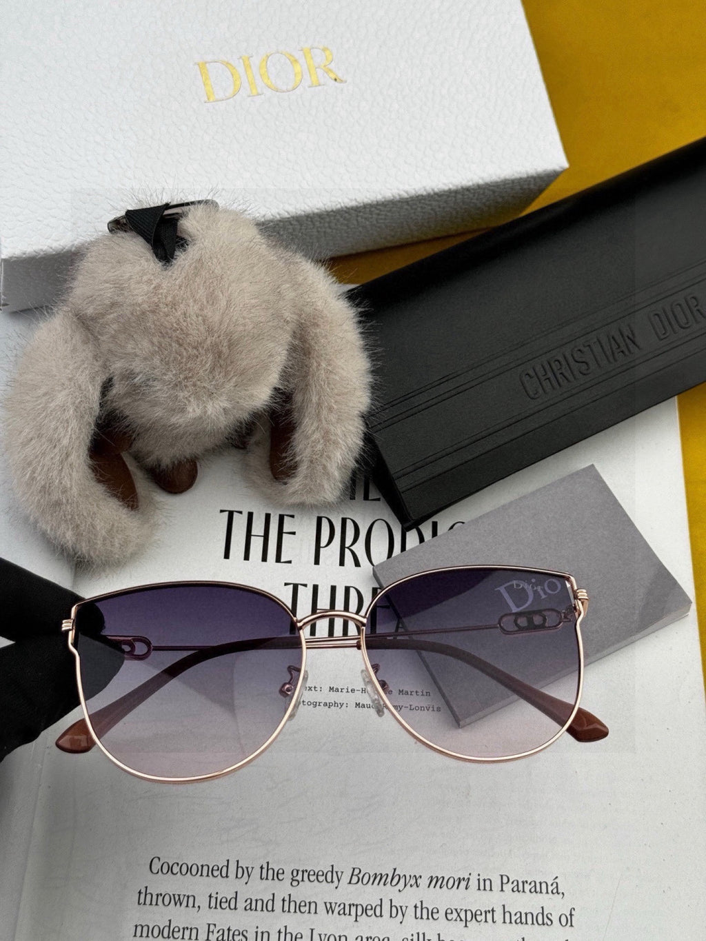Dior CD4311 Round Black Lens Sunglasses for Women