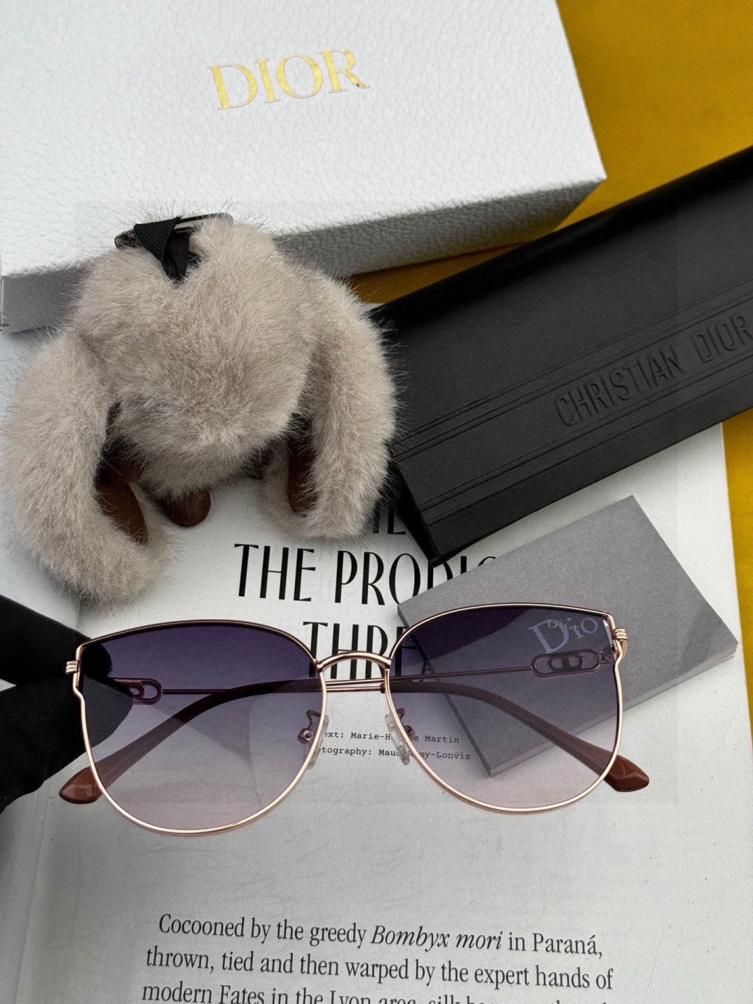 Dior CD4311 Round Black Lens Sunglasses for Women