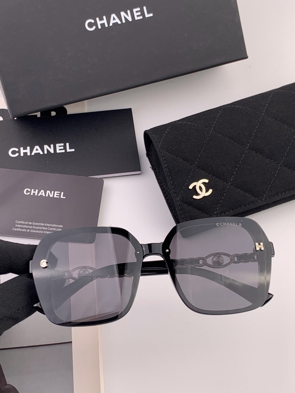Chanel CH4786 Polarized Oversized Red Lens Sunglasses for Men & Women