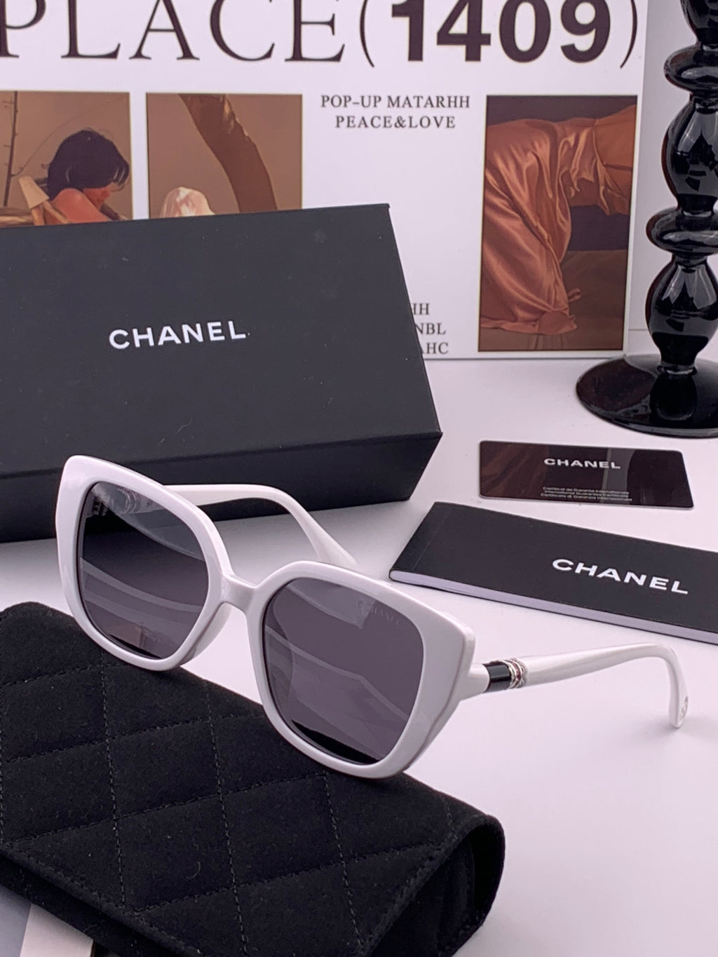 Chanel CH5907 Polarized Square Brown Lens Sunglasses for Women - 382317 - detail image 2