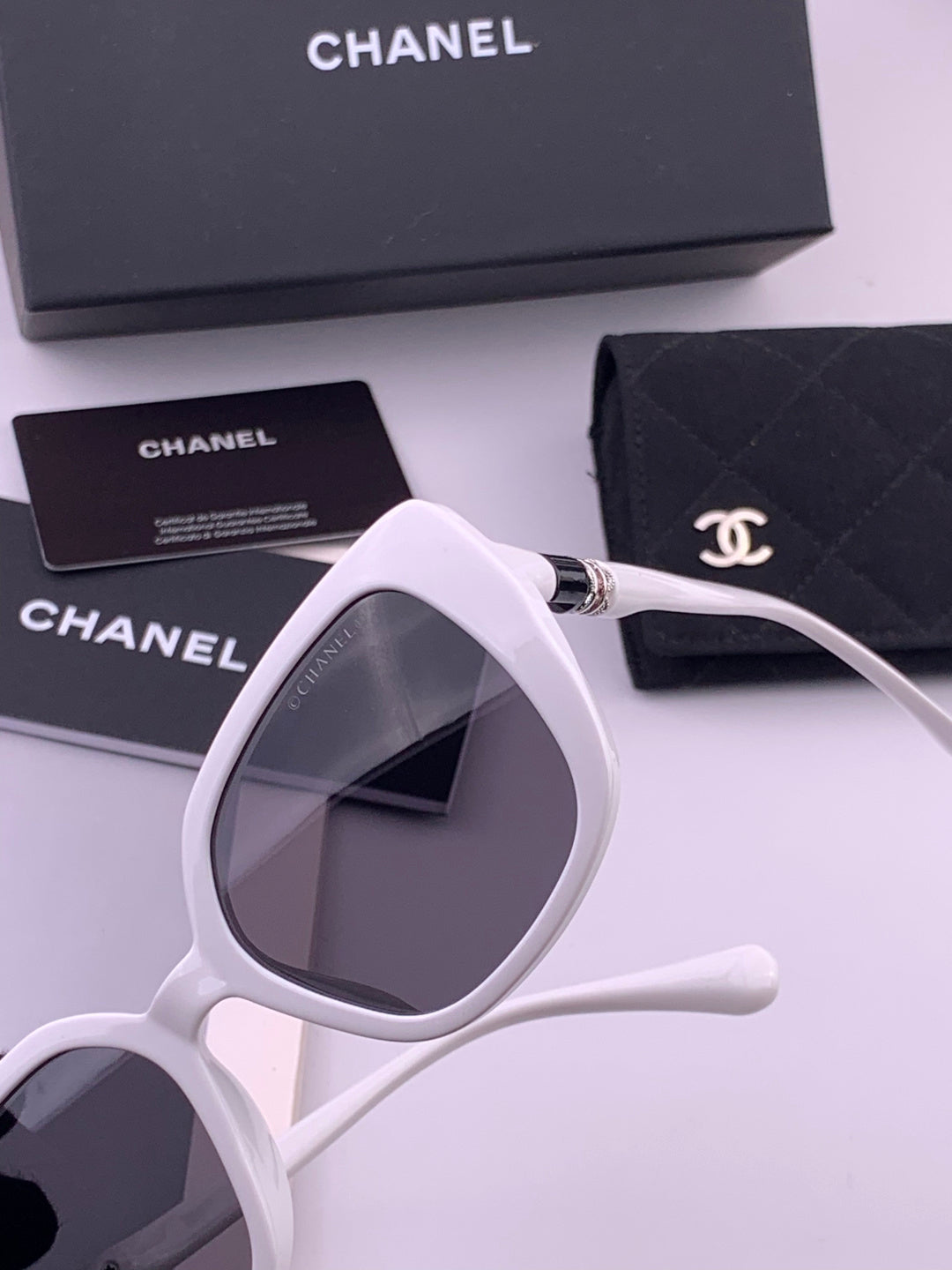Chanel CH5907 Polarized Square Brown Lens Sunglasses for Women - 382317 - detail image 3