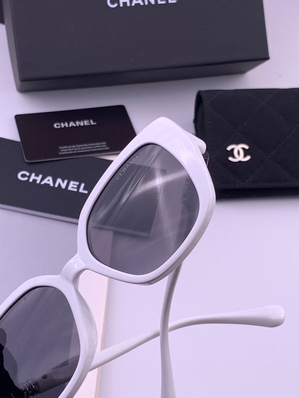 Chanel CH5907 Polarized Square Brown Lens Sunglasses for Women - 382317 - detail image 5
