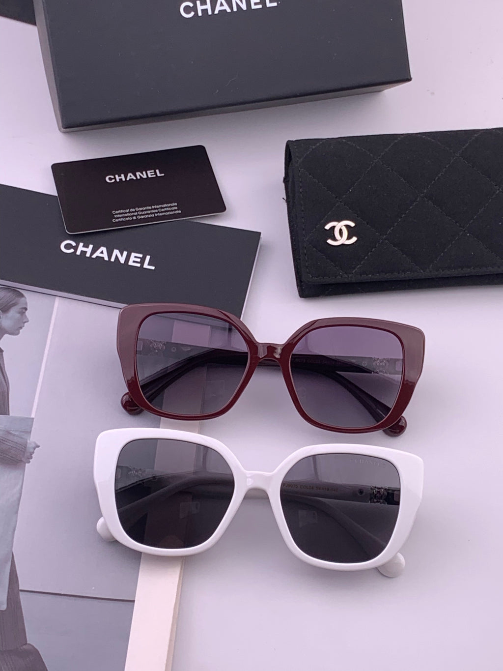 Chanel CH5907 Polarized Square Brown Lens Sunglasses for Women - 382317 - detail image 7