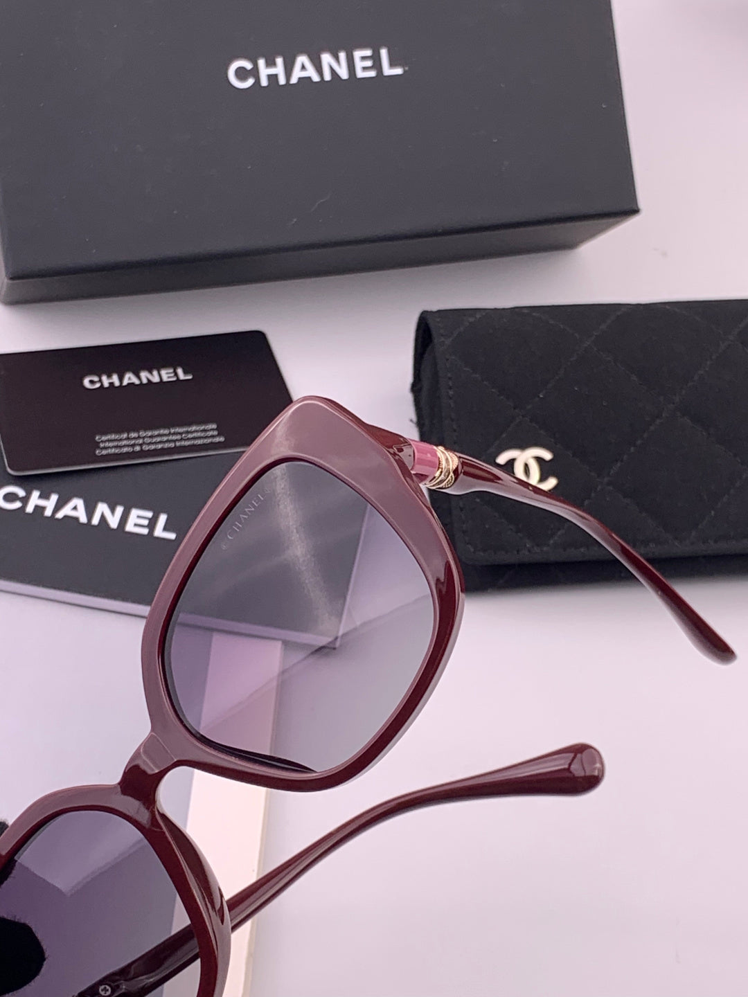 Chanel CH5907 Polarized Square Brown Lens Sunglasses for Women - detail image 3