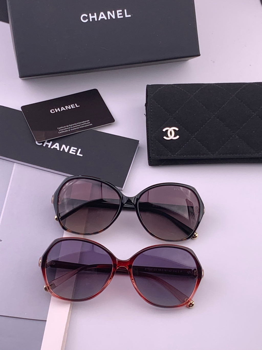 Chanel CH2752 Polarized Square Black Lens Sunglasses for Women - 382319 - detail image 8
