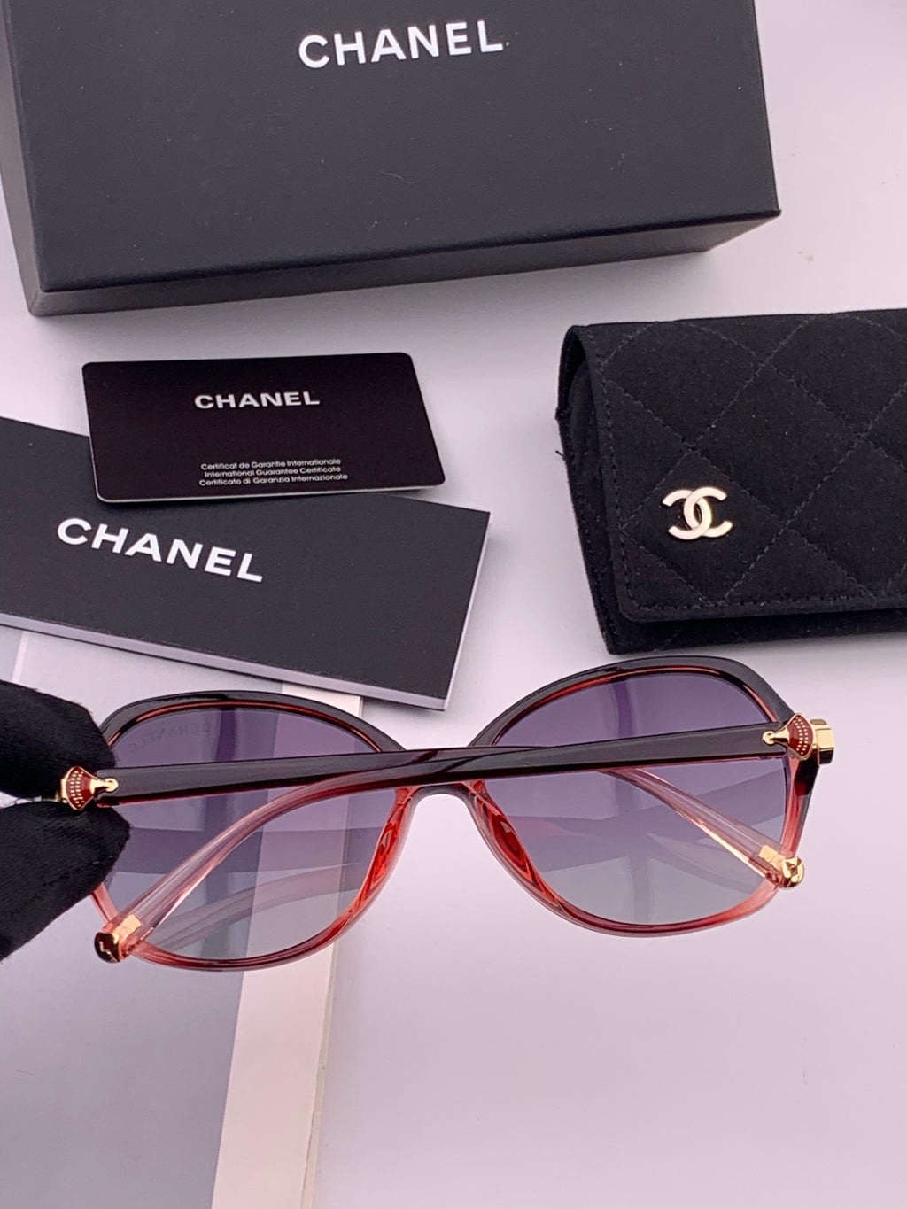 Chanel CH2752 Polarized Square Black Lens Sunglasses for Women - 382319 - detail image 6