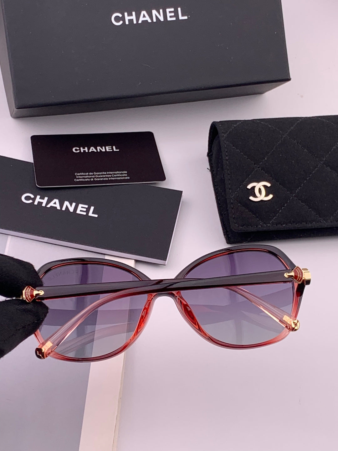 Chanel CH2752 Polarized Square Black Lens Sunglasses for Women - 382319 - detail image 6