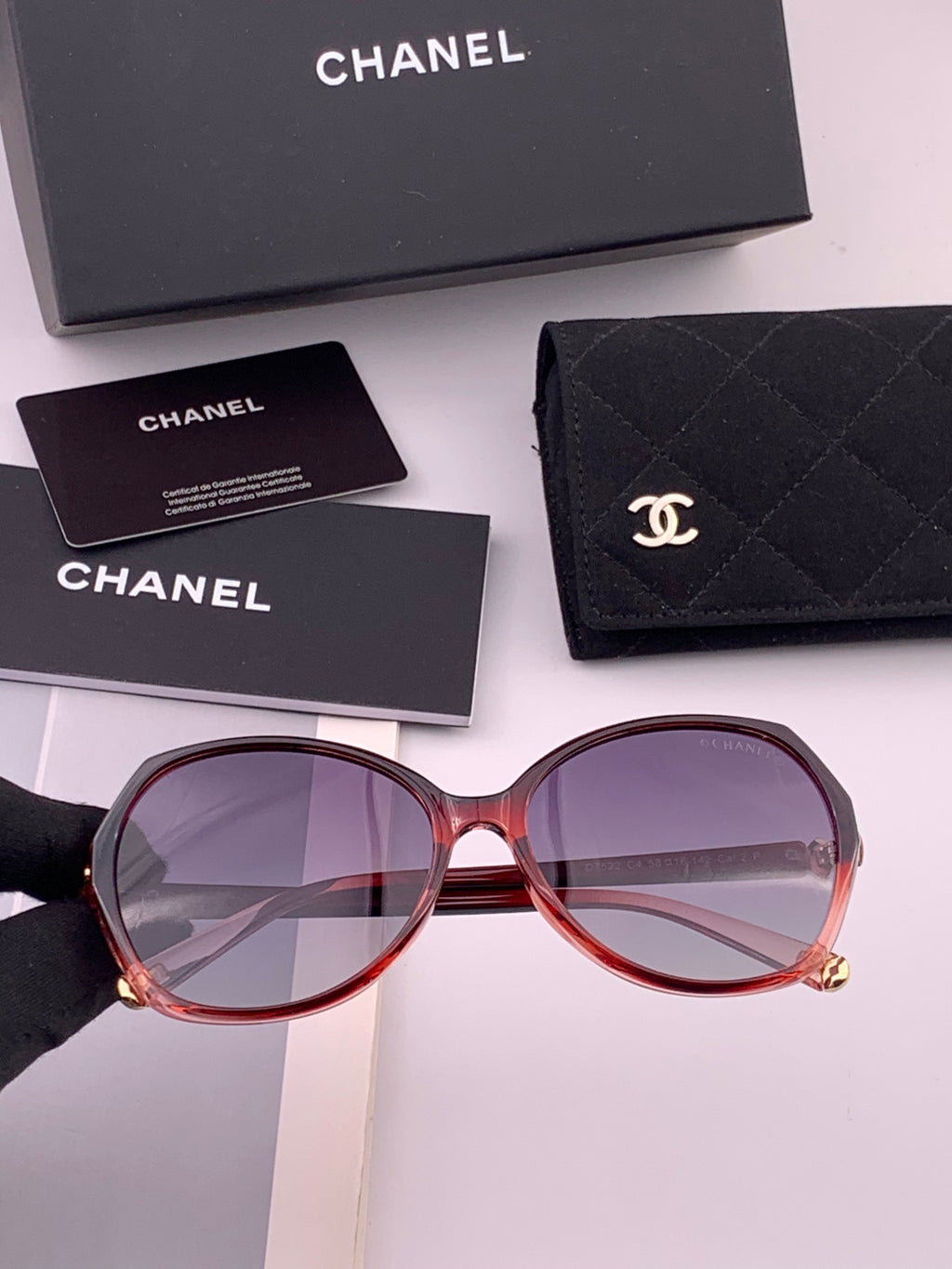 Chanel CH2752 Polarized Square Black Lens Sunglasses for Women - 382319 - detail image 4