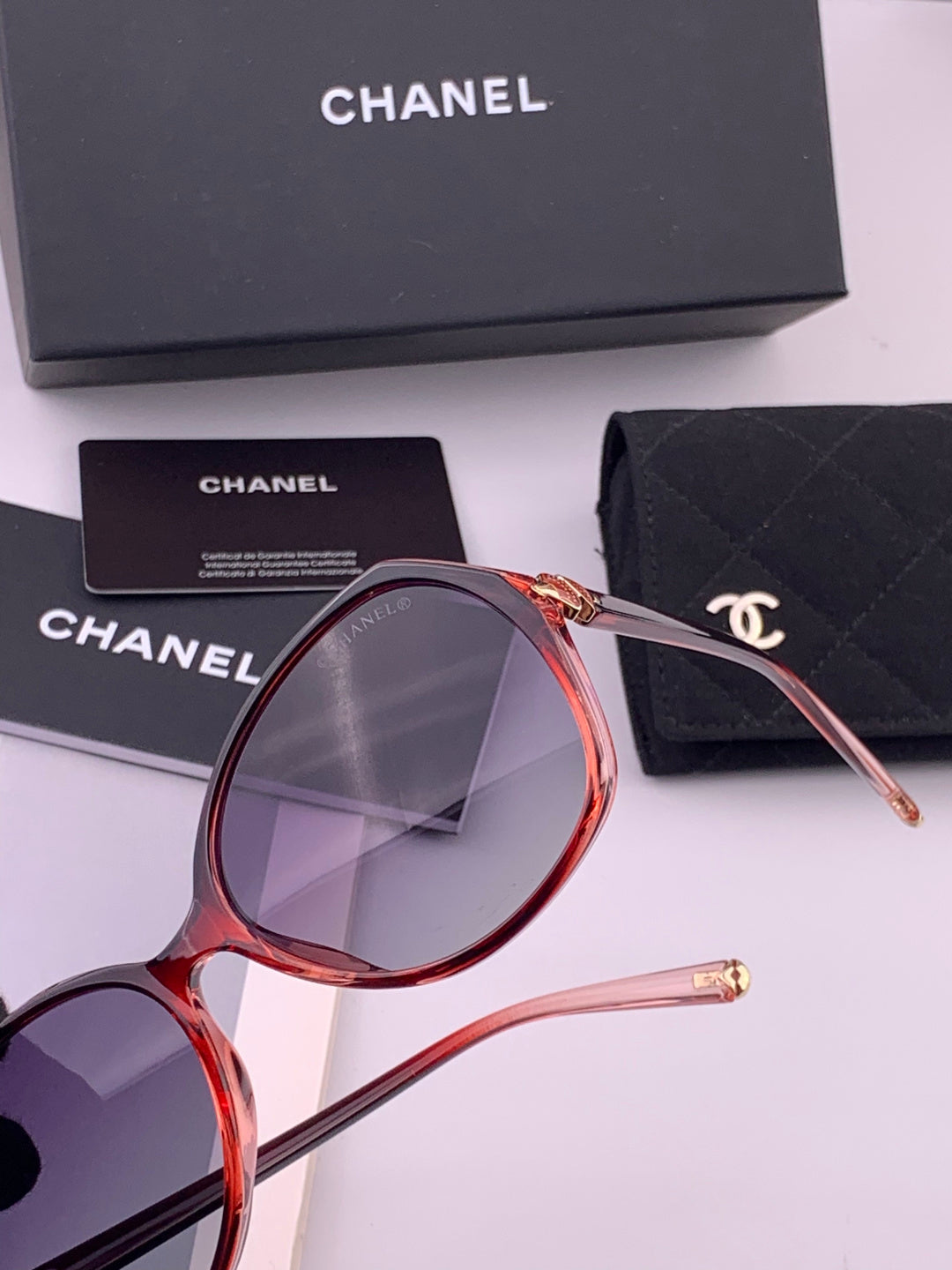 Chanel CH2752 Polarized Square Black Lens Sunglasses for Women - 382319 - detail image 2