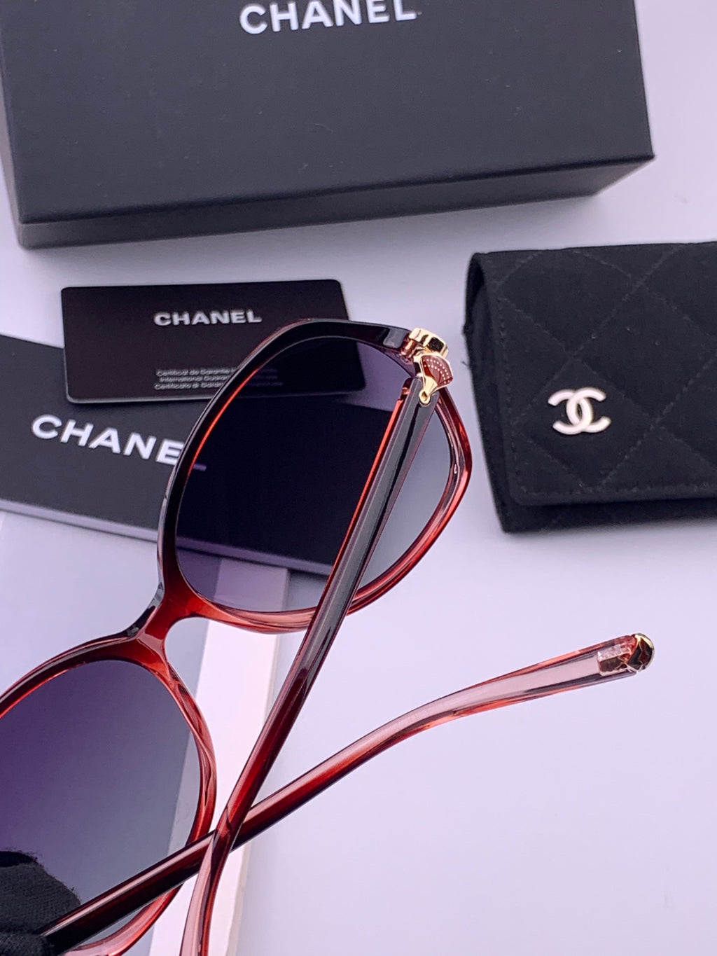 Chanel CH2752 Polarized Square Black Lens Sunglasses for Women - 382319 - detail image 3