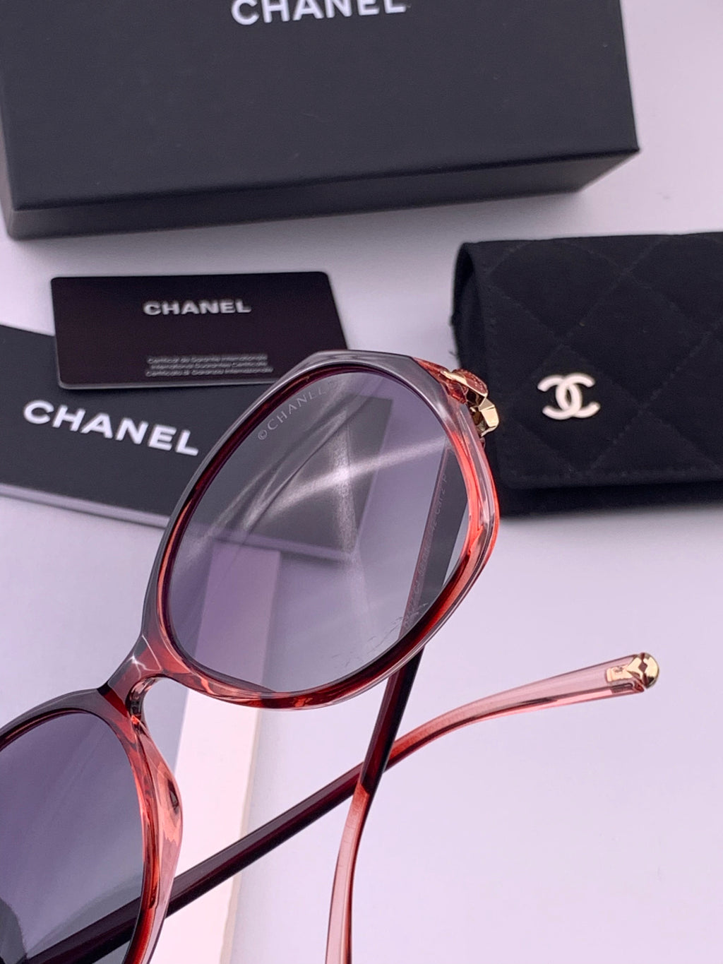 Chanel CH2752 Polarized Square Black Lens Sunglasses for Women - 382319 - detail image 5