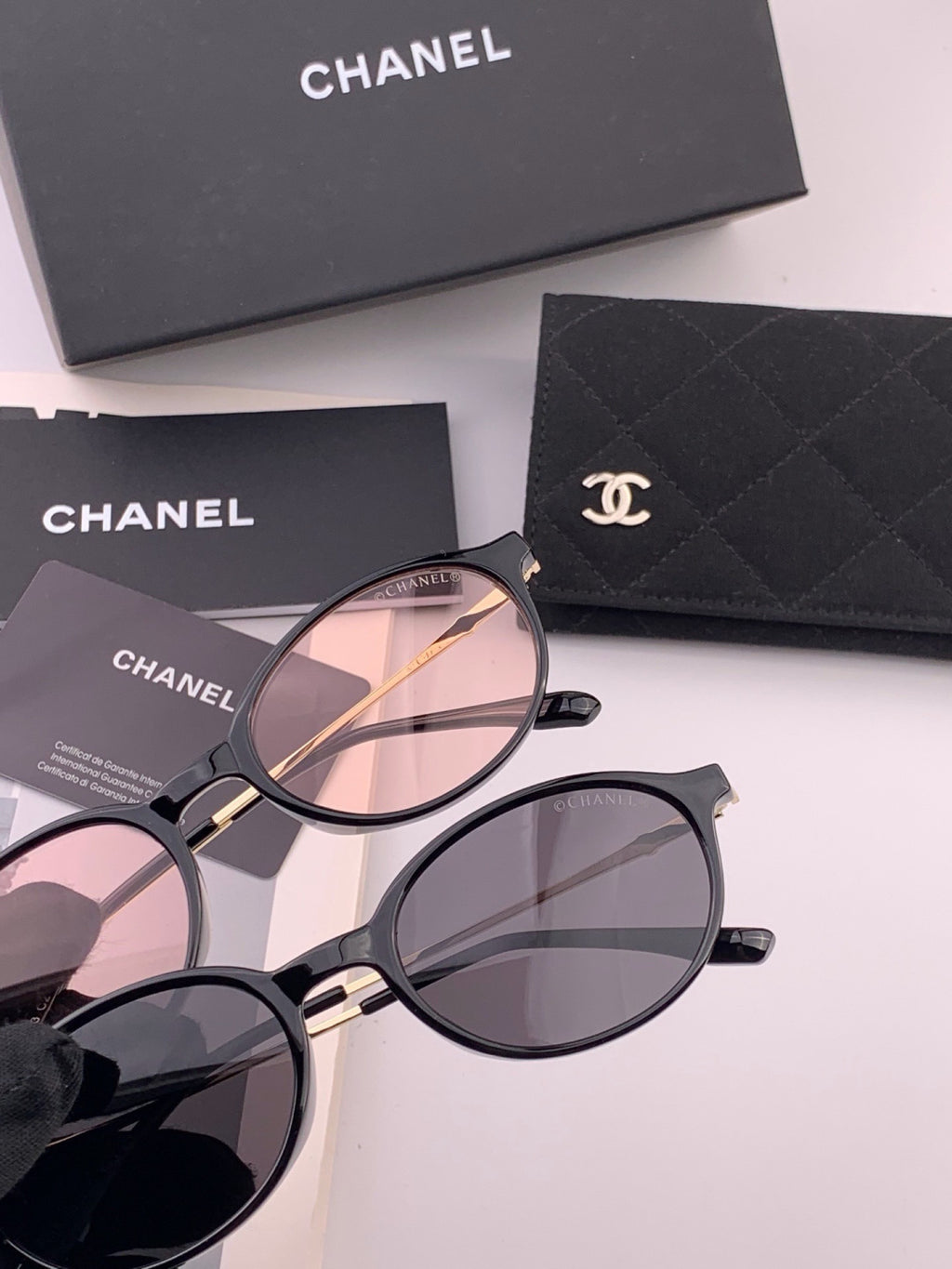Chanel CH5821 Polarized Fashion Black Lens Sunglasses for Women - detail image 4