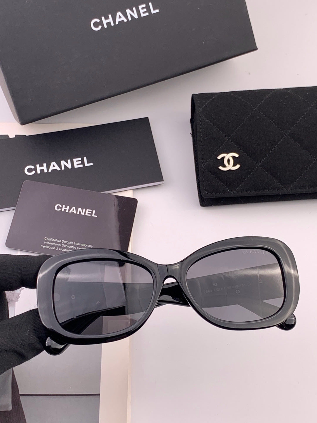 Chanel CH3788 Polarized Round Black Lens Sunglasses for Men & Women