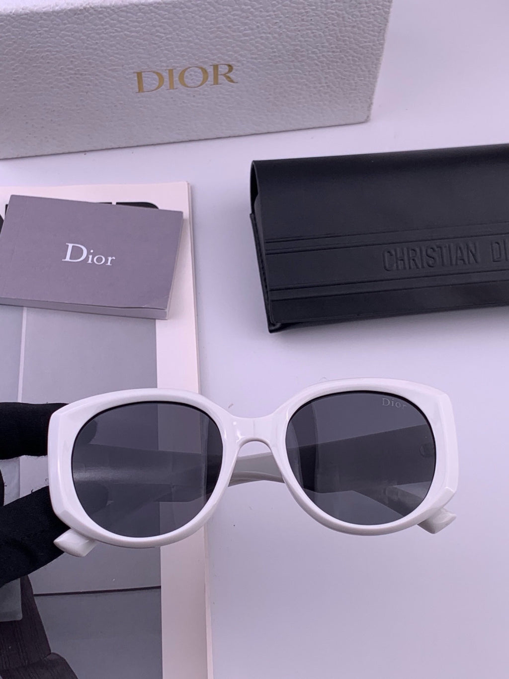 Dior CD7510 Polarized Square Gold Lens Sunglasses for Women - detail image 2