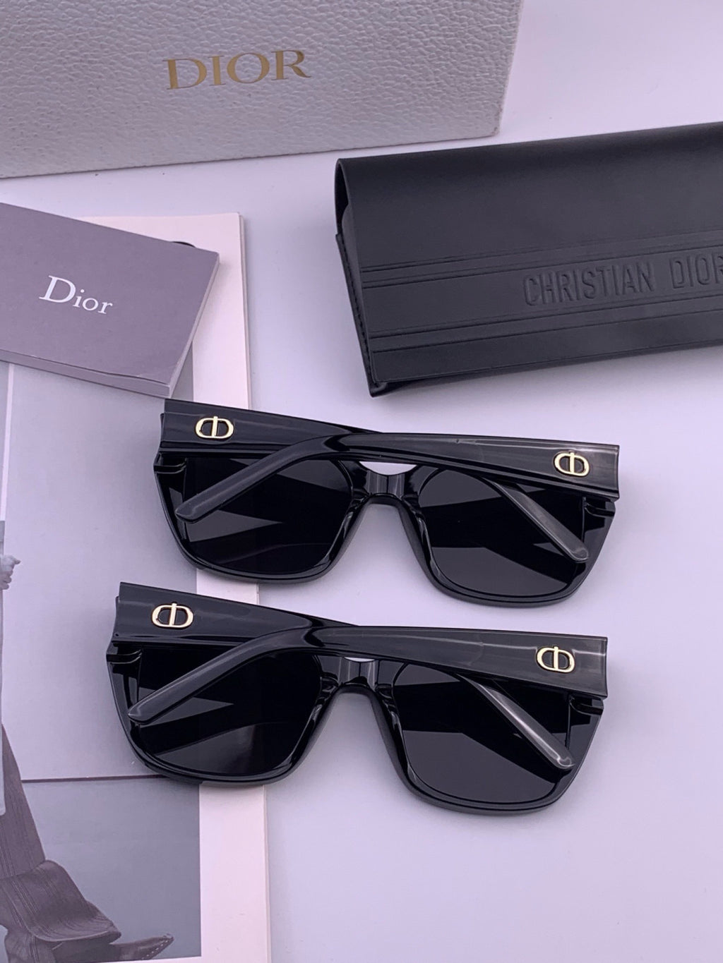 Dior CD6820 Polarized Square Black Lens Sunglasses for Women - 382362 - detail image 6