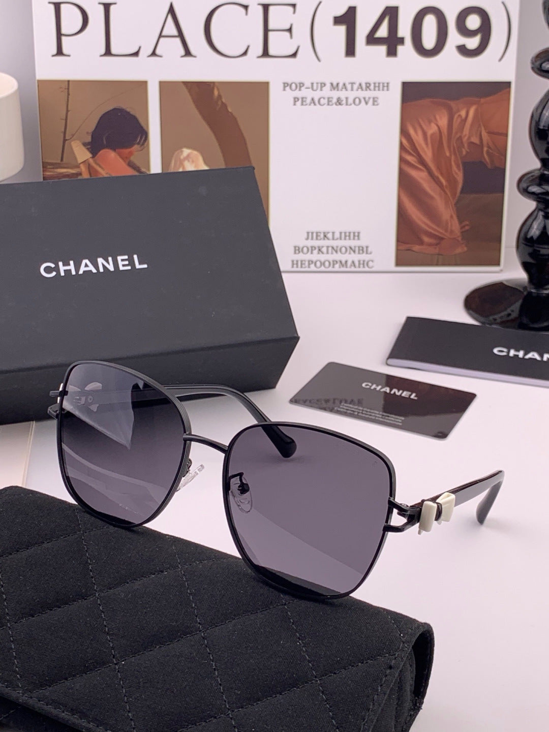 Chanel CH4759 Fashion Black Lens Sunglasses for Men & Women - 382298