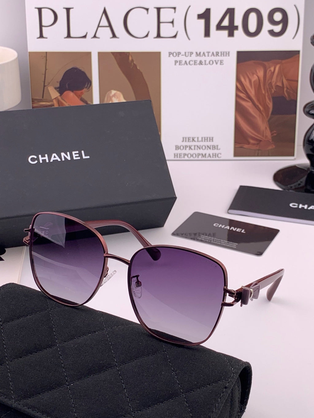 Chanel CH4759 Fashion Black Lens Sunglasses for Men & Women - 382298 - detail image 3
