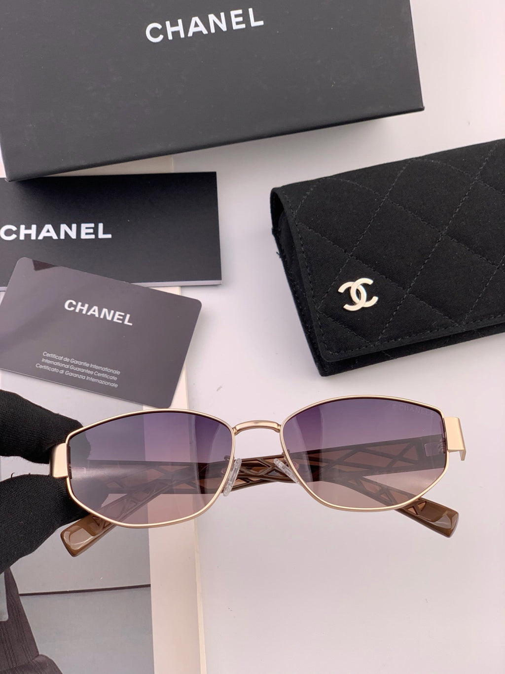 Chanel CH29510 Polarized Fashion Blue Lens Sunglasses for Women - 382305 - detail image 2