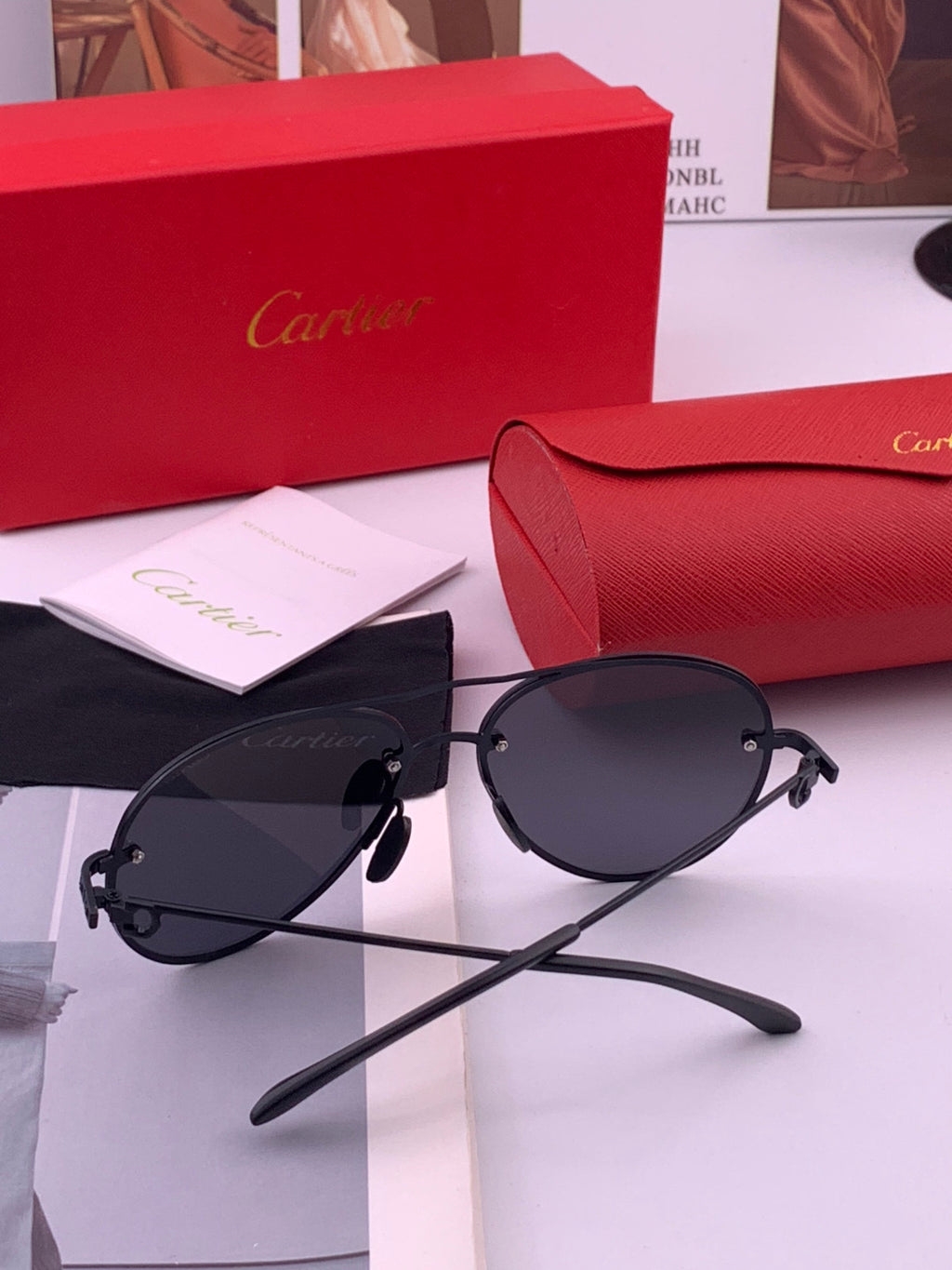 Cartier CK880663 Polarized Fashion Orange Lens Sunglasses for Men & W - 382750 - detail image 5