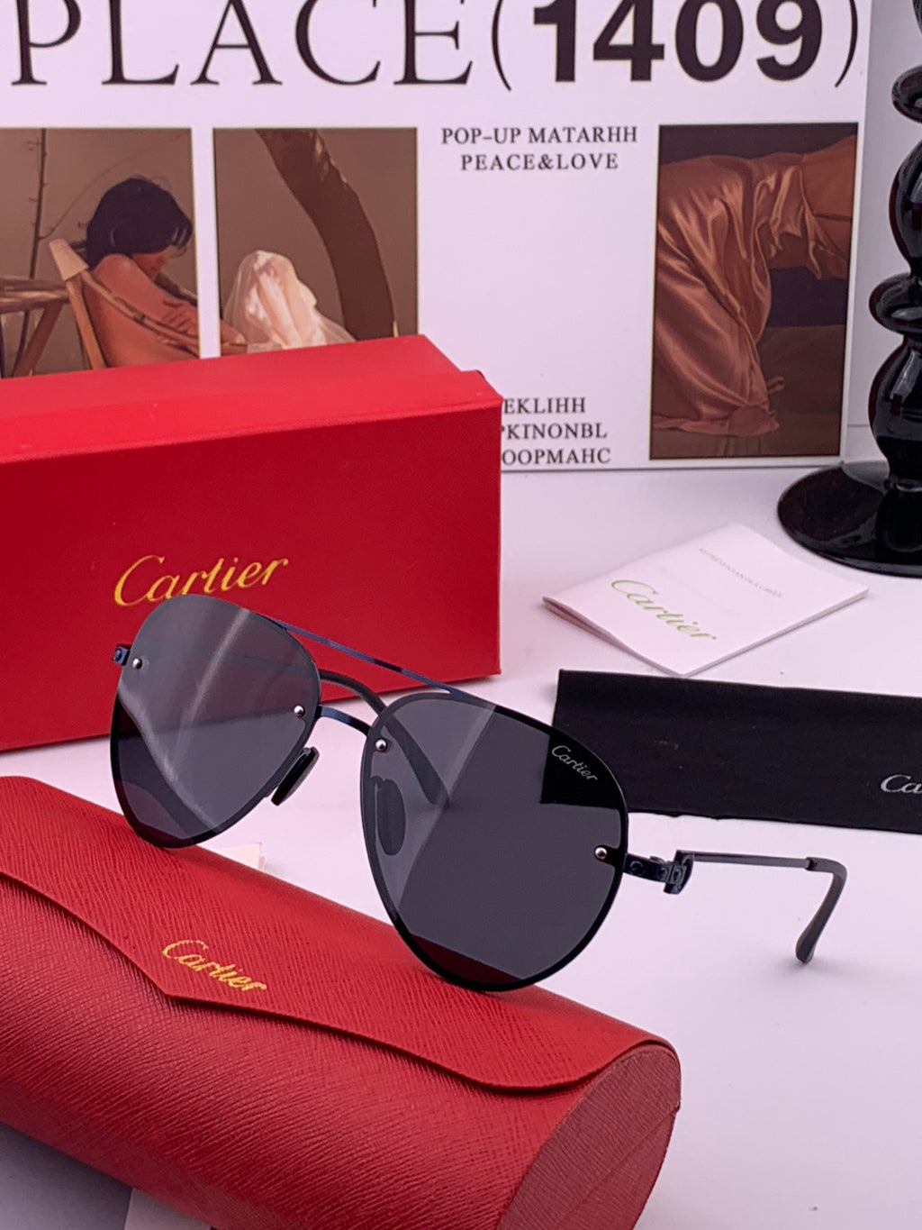 Cartier CK880663 Polarized Fashion Orange Lens Sunglasses for Men & W - 382751