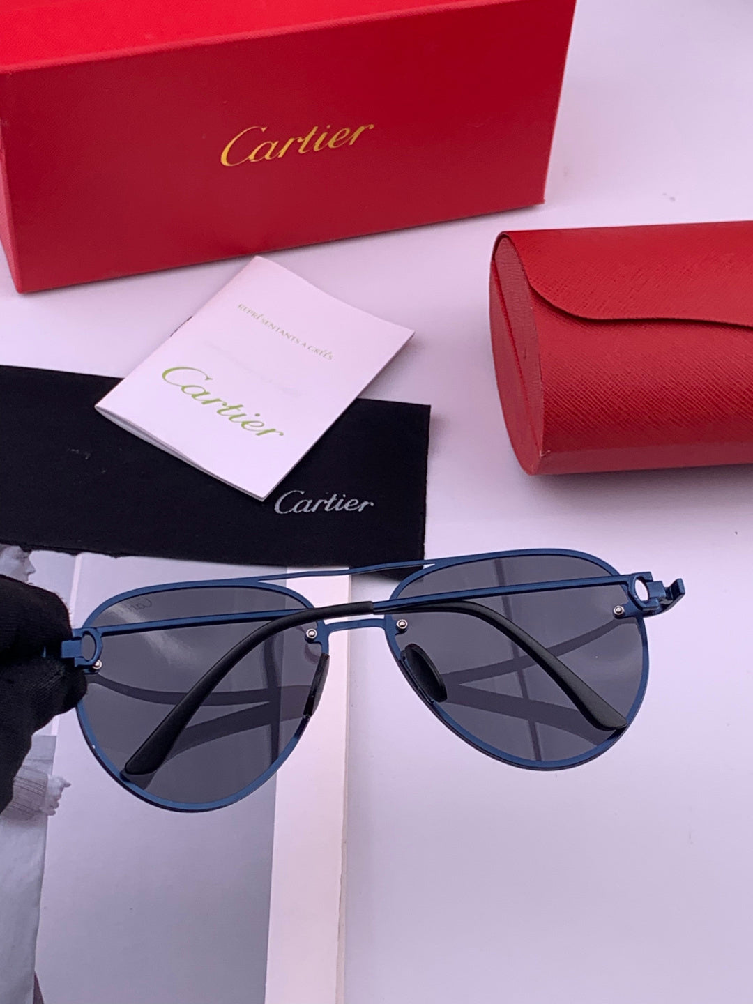 Cartier CK880663 Polarized Fashion Orange Lens Sunglasses for Men & W - 382752 - detail image 4