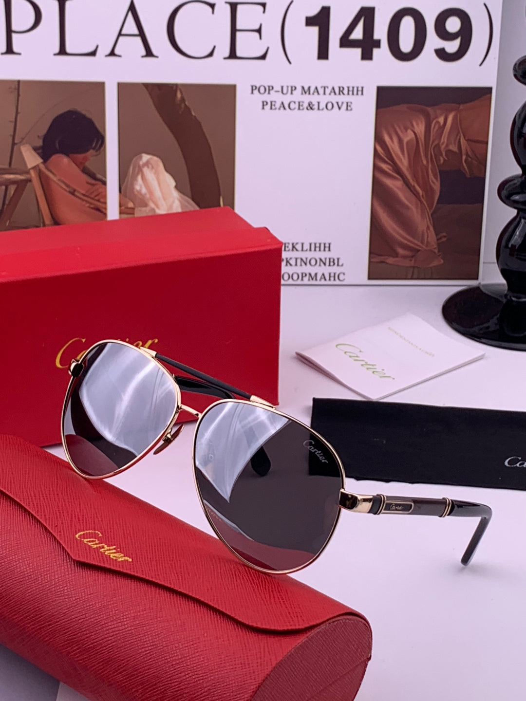 Cartier CK2424 Polarized Fashion Brown Lens Sunglasses for Men & Wome - 382753 - detail image 2