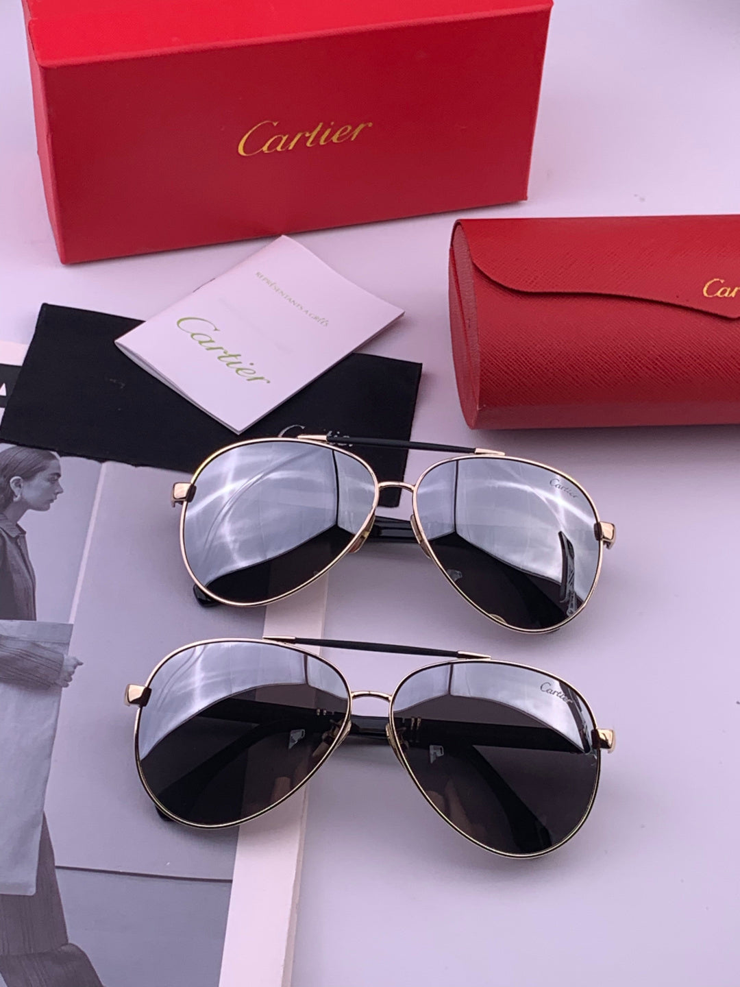 Cartier CK2424 Polarized Fashion Brown Lens Sunglasses for Men & Wome - 382753 - detail image 7