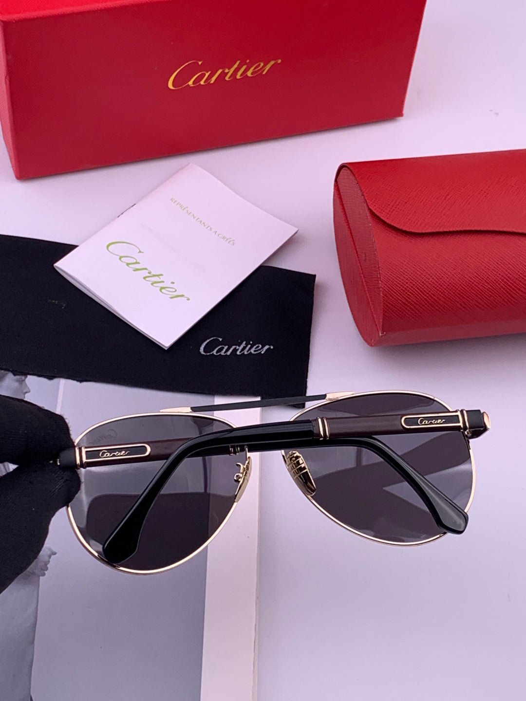 Cartier CK2424 Polarized Fashion Brown Lens Sunglasses for Men & Wome - 382753 - detail image 5