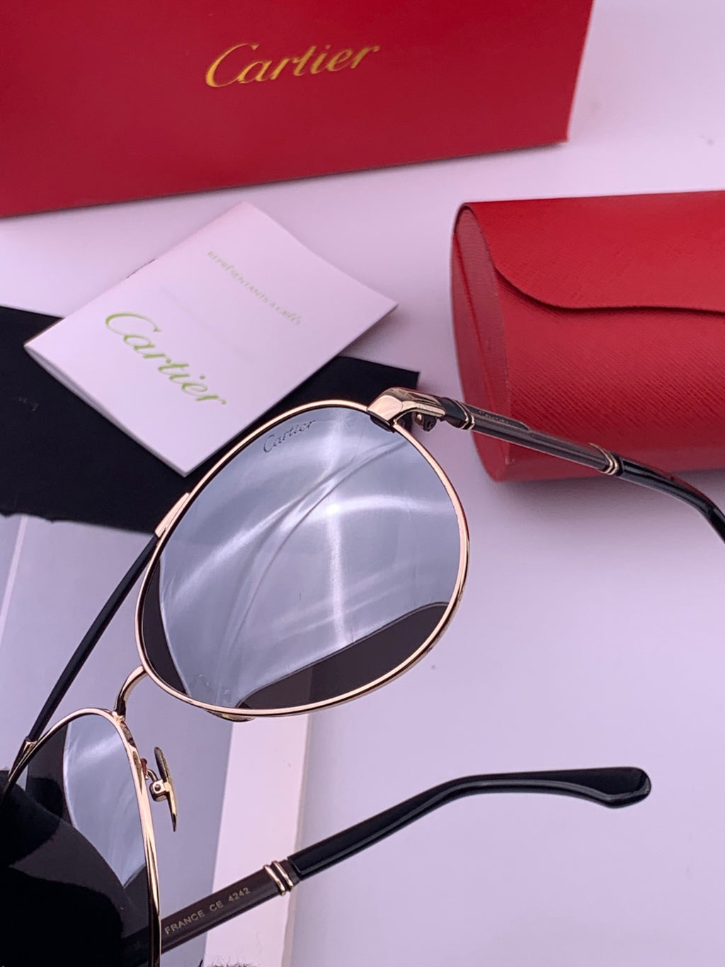 Cartier CK2424 Polarized Fashion Brown Lens Sunglasses for Men & Wome - 382753 - detail image 3