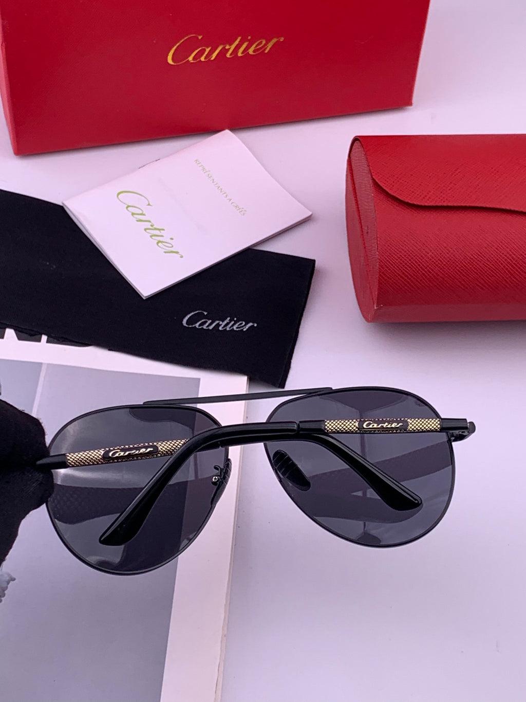 Cartier CK4080 Polarized Fashion Orange Lens Sunglasses for Men & Wom - 382754 - detail image 4