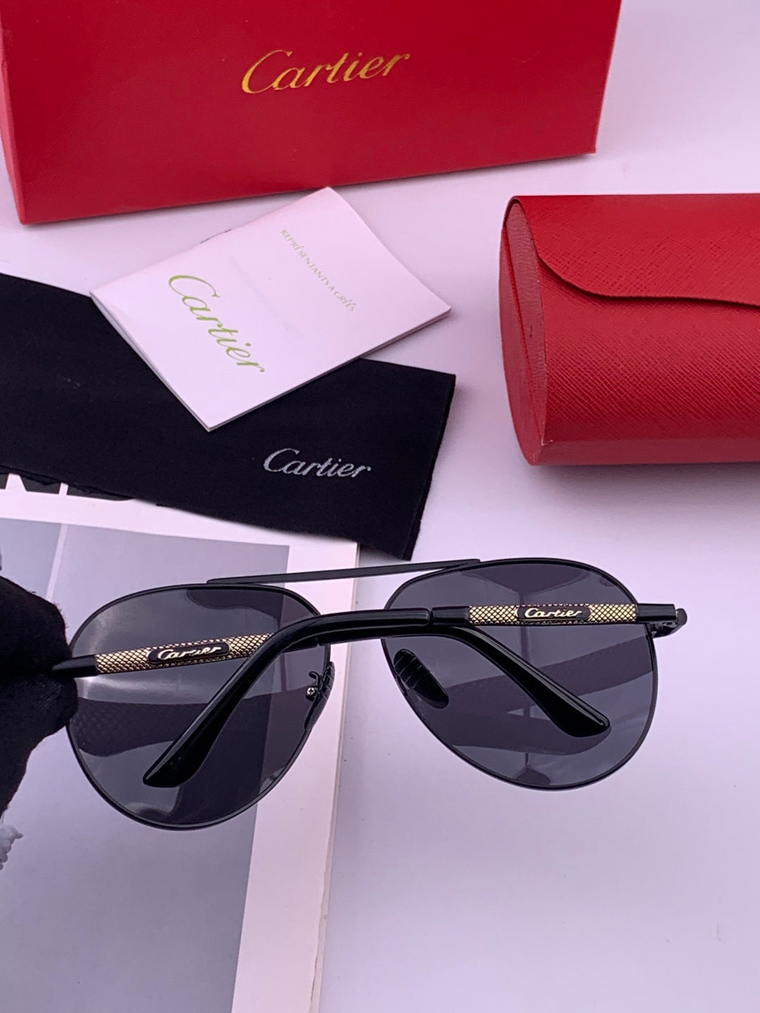 Cartier CK4080 Polarized Fashion Orange Lens Sunglasses for Men & Wom - 382754 - detail image 4