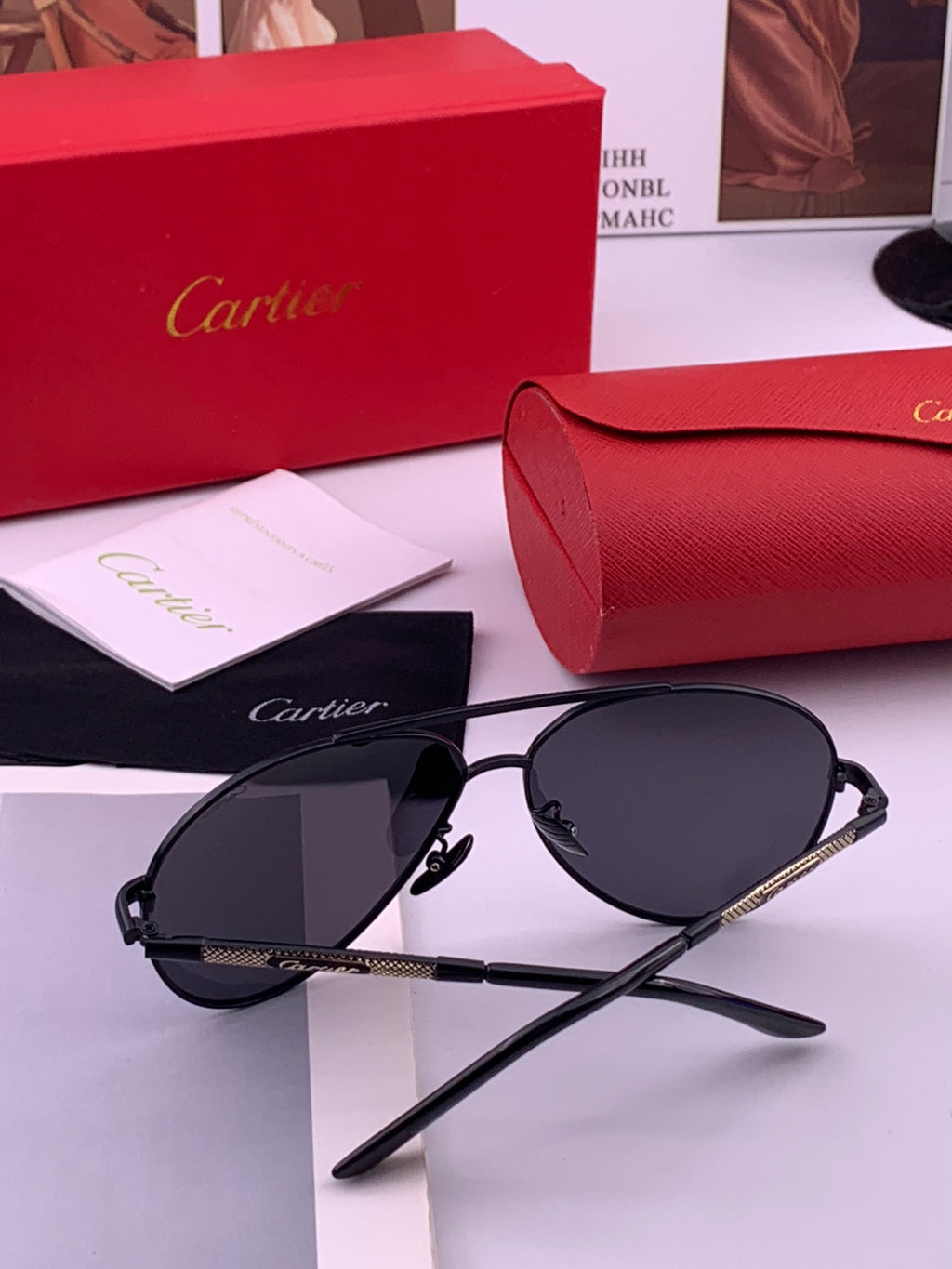 Cartier CK4080 Polarized Fashion Orange Lens Sunglasses for Men & Wom - 382754 - detail image 6