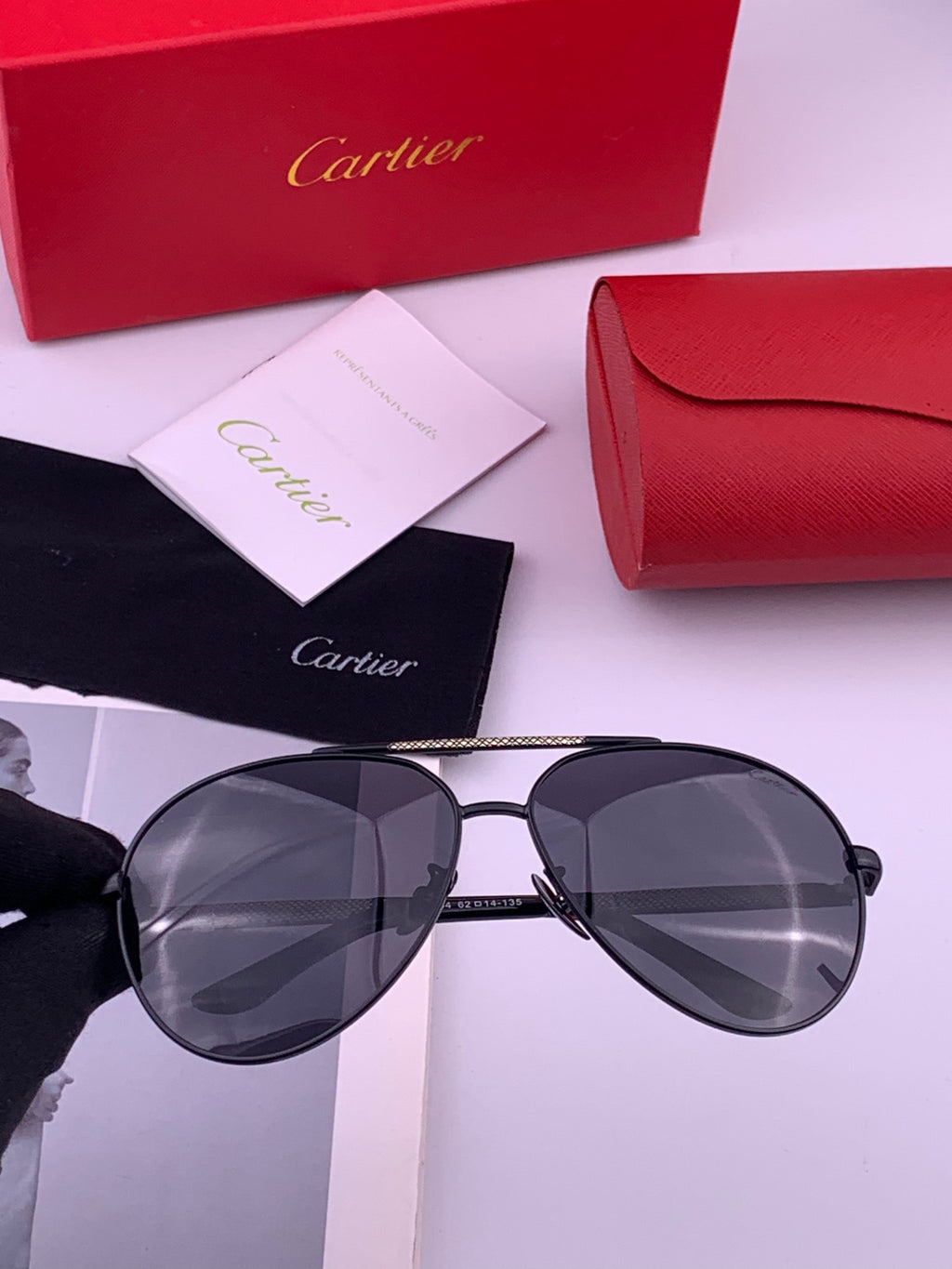Cartier CK4080 Polarized Fashion Orange Lens Sunglasses for Men & Wom - 382754