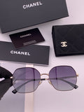 Chanel CH5640 Metal Square Brown Lens Sunglasses for Men & Women